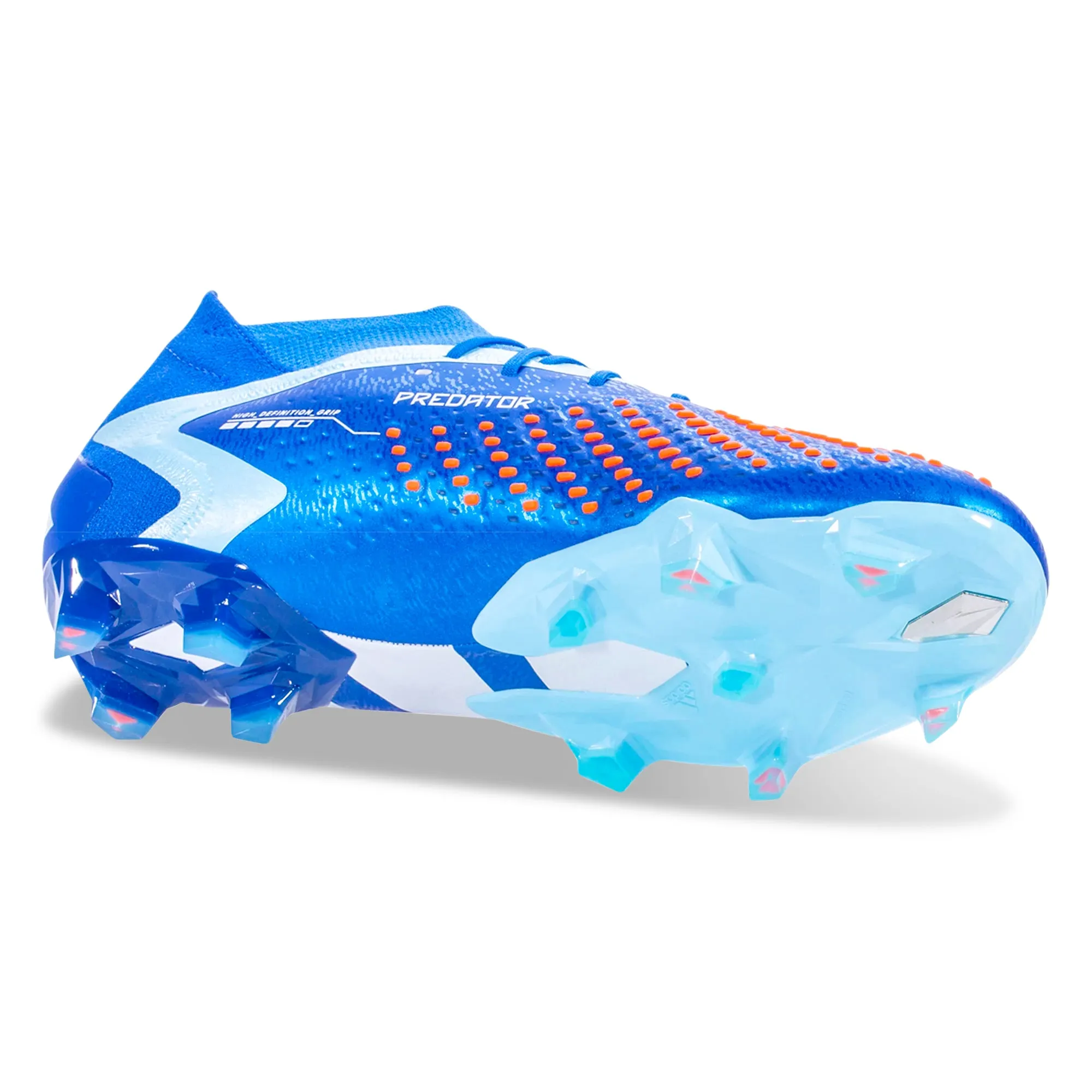 adidas Predator Accuracy.1 Firm Ground Soccer Cleats (Bright Royal/Cloud White/Solar Red) Smooth Touch