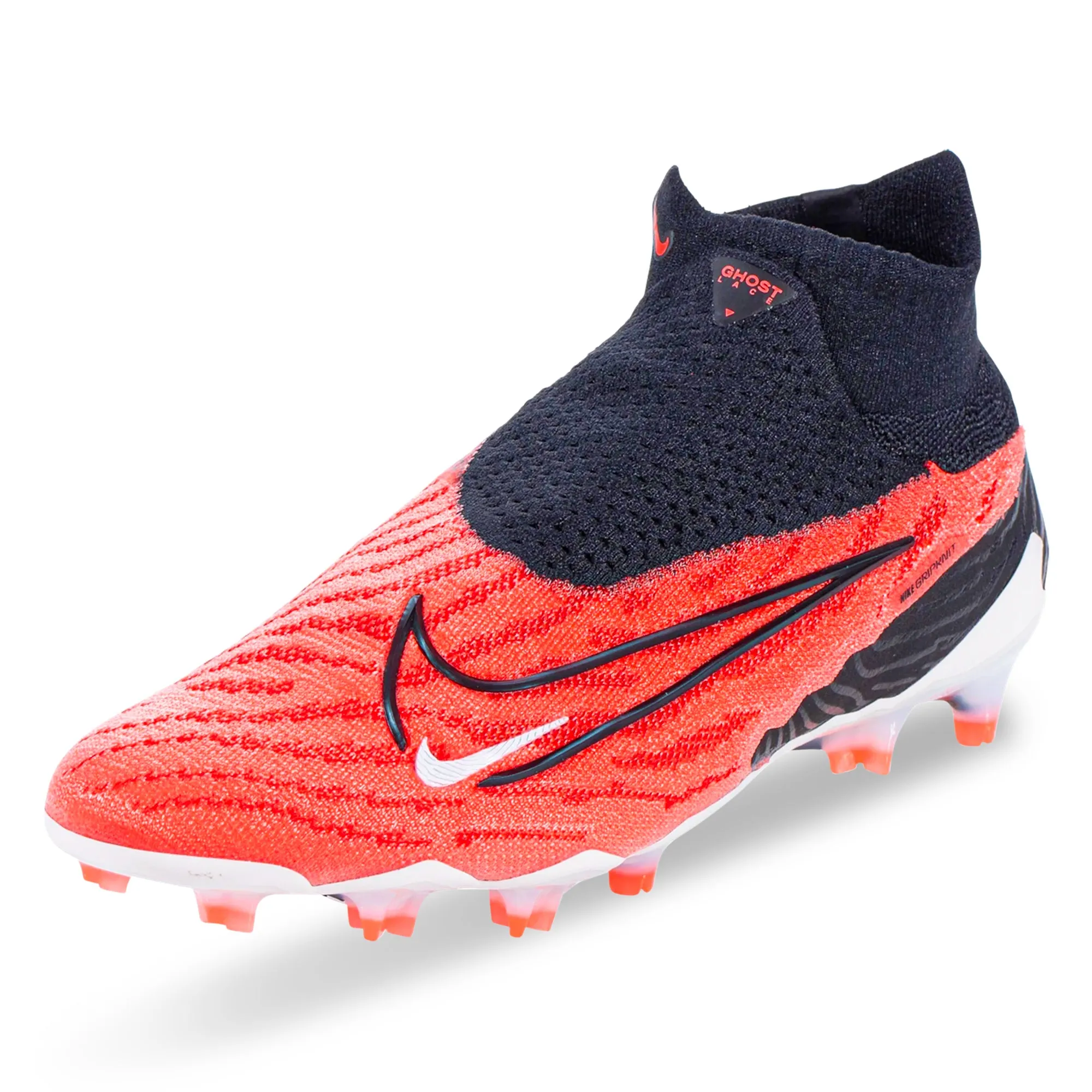 Secure Grip Nike Phantom GX Elite DF Firm Ground Soccer Cleats (Bright Crimson/Black)