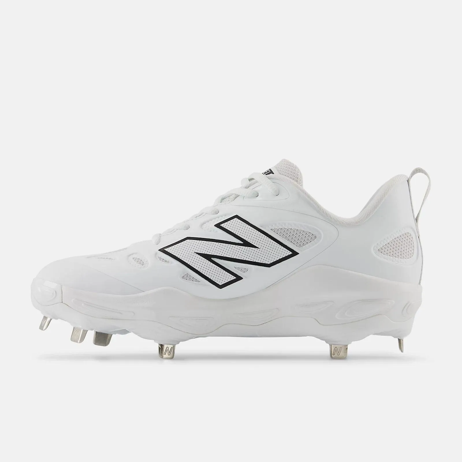 Slip-resistant look New Balance Women's Fresh Foam X Velo v4 Metal Fastpitch Softball Cleats - White SMVELOW4