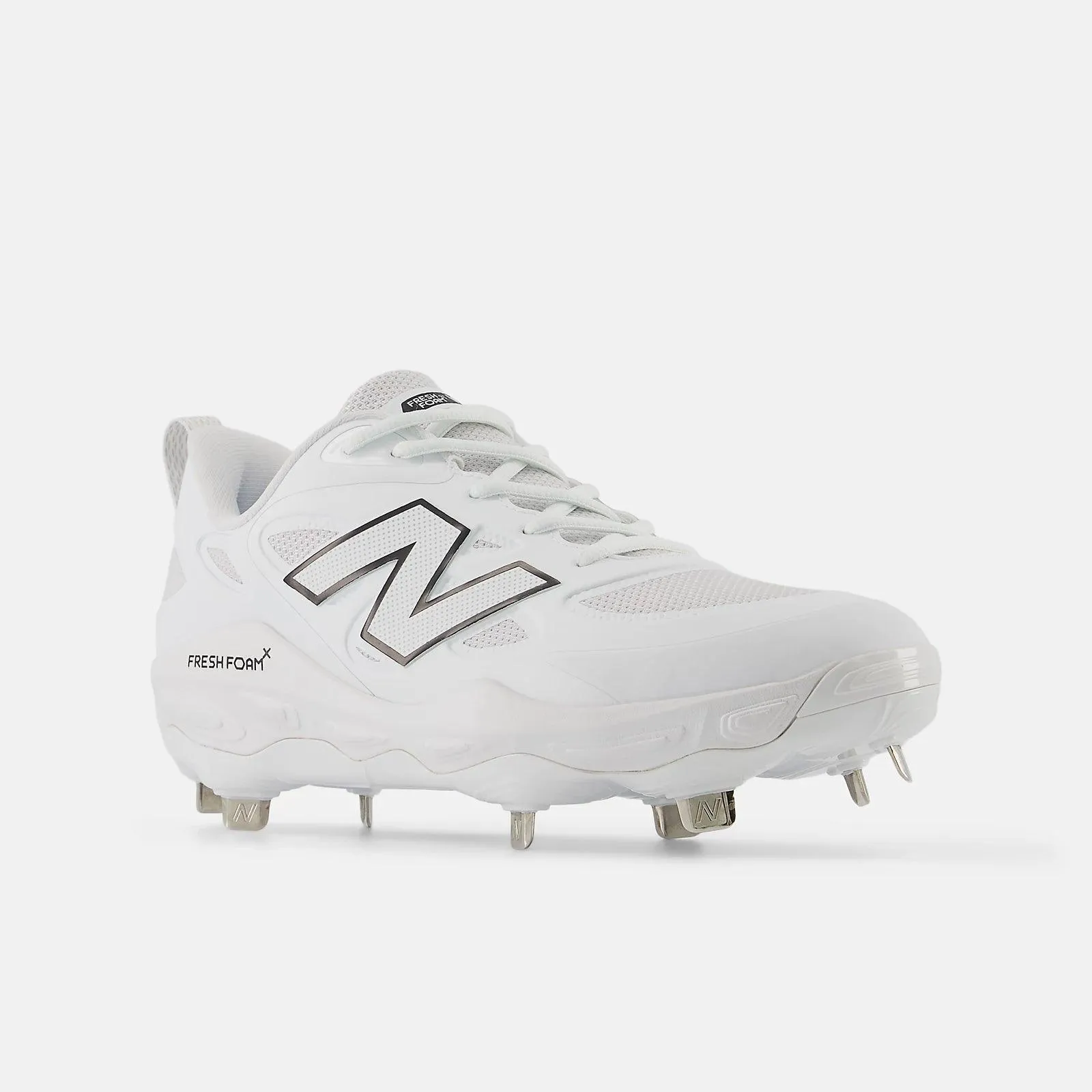 New Balance Women's Fresh Foam X Velo v4 Metal Fastpitch Softball Cleats - White SMVELOW4 Off-Road Ready