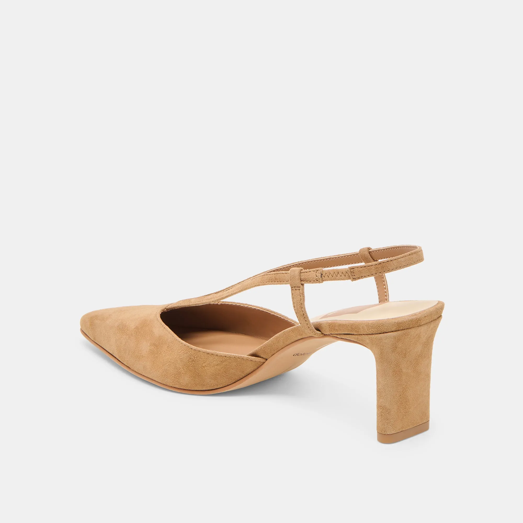 Anti Fatigue GINAY HEELS LT BROWN SUEDE