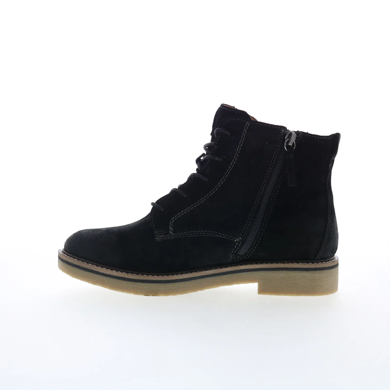 Construction Grade Comfortiva Resee CT0025521 Womens Black Suede Zipper Casual Dress Boots