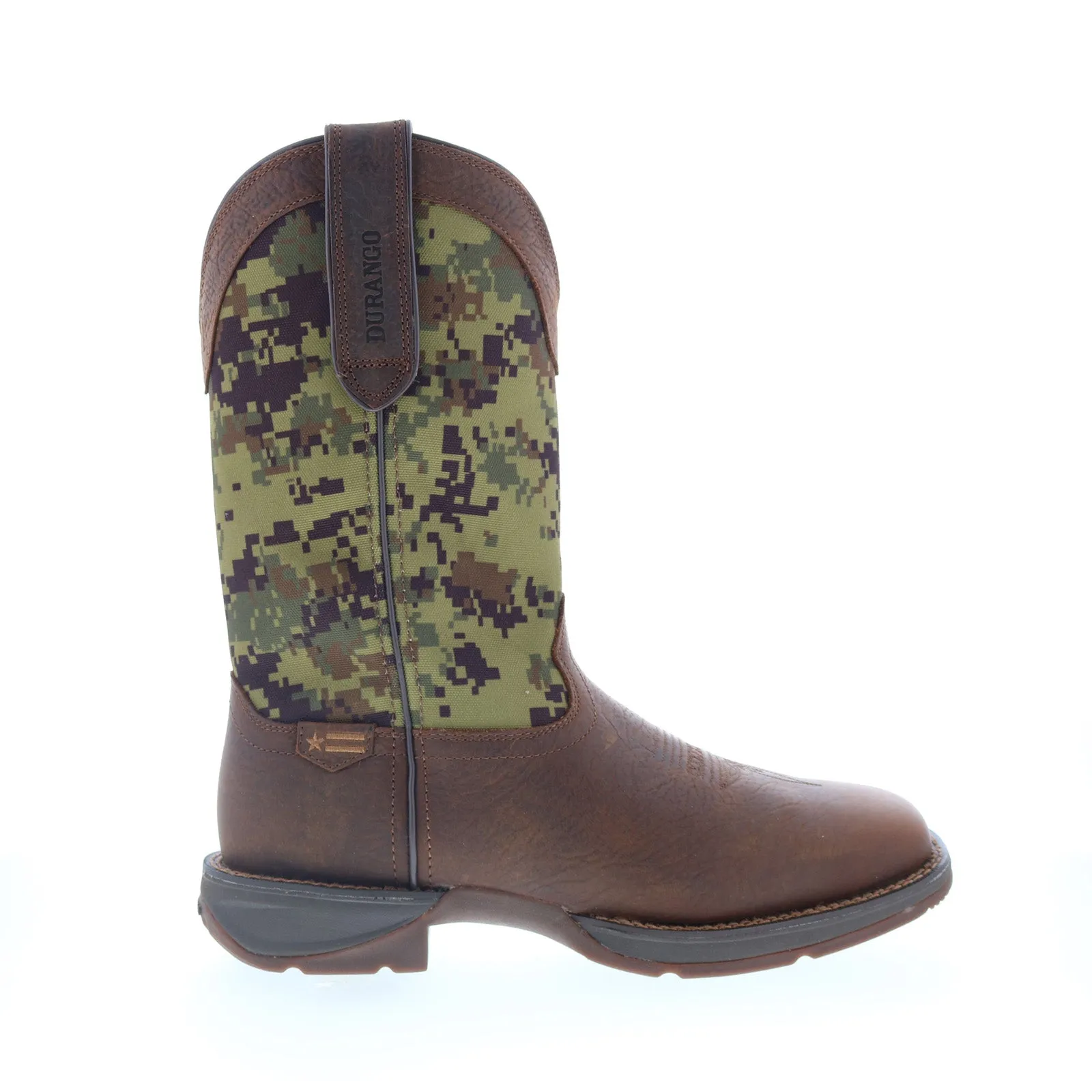 Durango Rebel DDB0329 Mens Brown Wide Leather Slip On Western Boots Light support