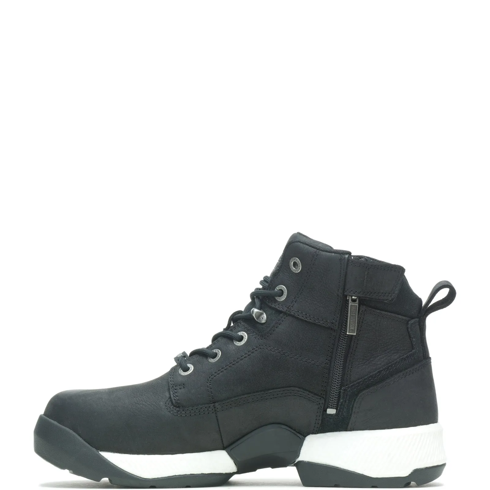 Harley-Davidson Dowden Composite Toe D93833 Mens Black Nubuck Work Boots Good Arch Support