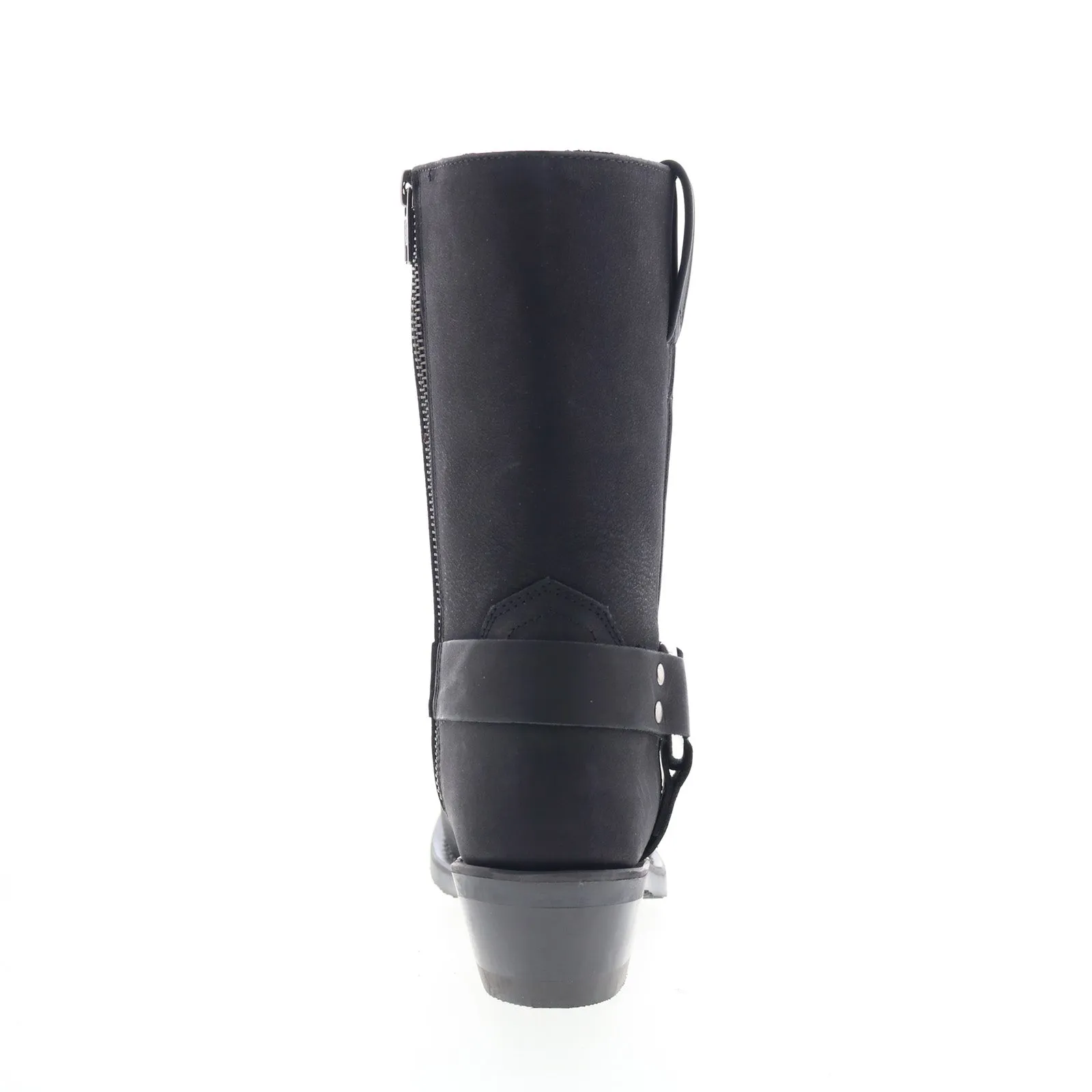 Jama Old West Harness Boot MB2058L Womens Black Leather Western Boots Multi-Purpose Comfort