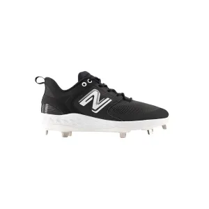 Cushioned durability All-day shock absorption New Balance Men's Fresh Foam X 3000 V6 Metal Baseball Cleats - Black with White - L3000BK6