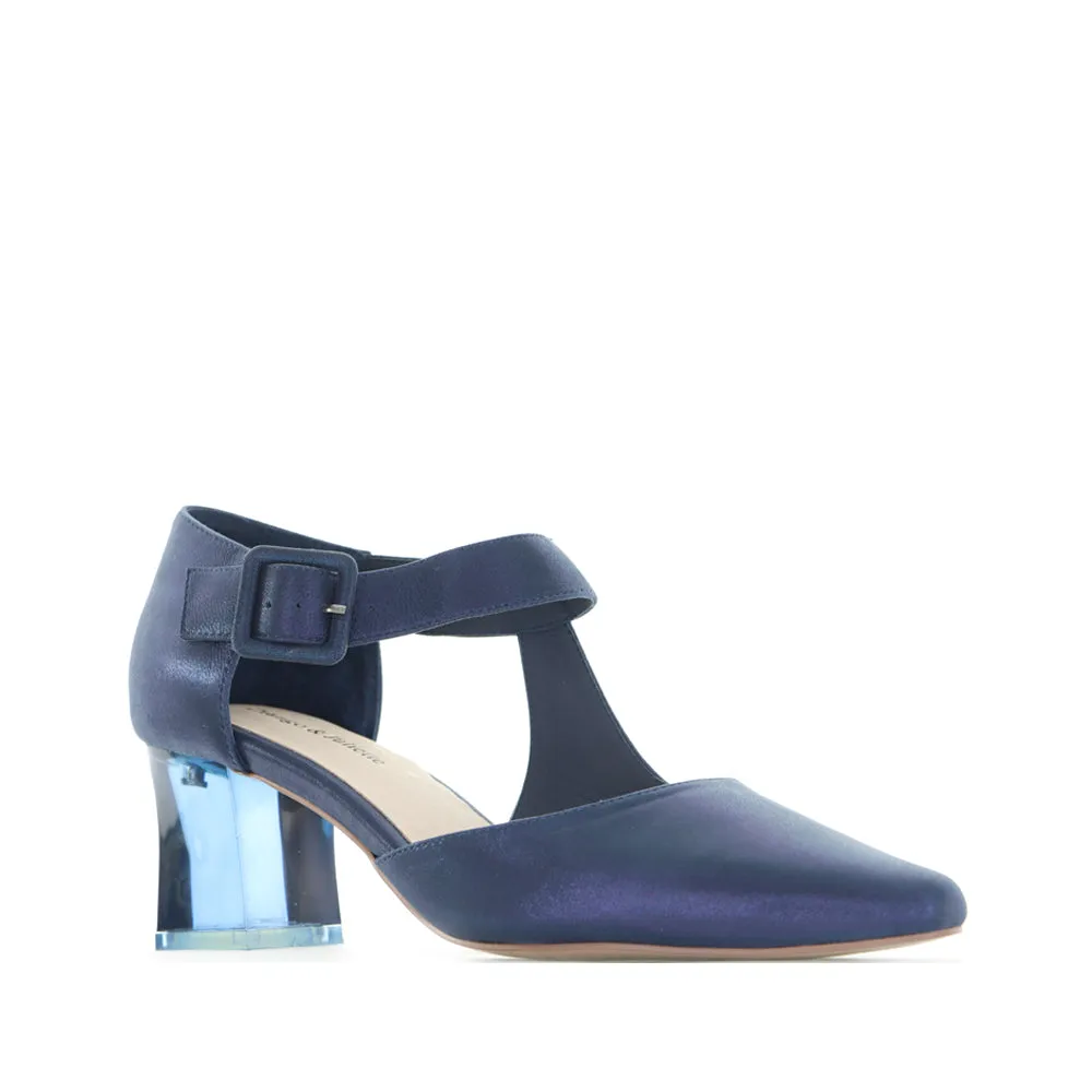 Bridal Flats and Heels DJANGO & JULIETTE HAPPIE NAVY SHIMMER