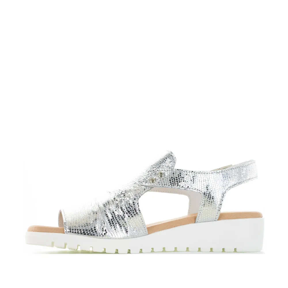 DJANGO & JULIETTE MADIS SILVER Stylish Adventure Footwear