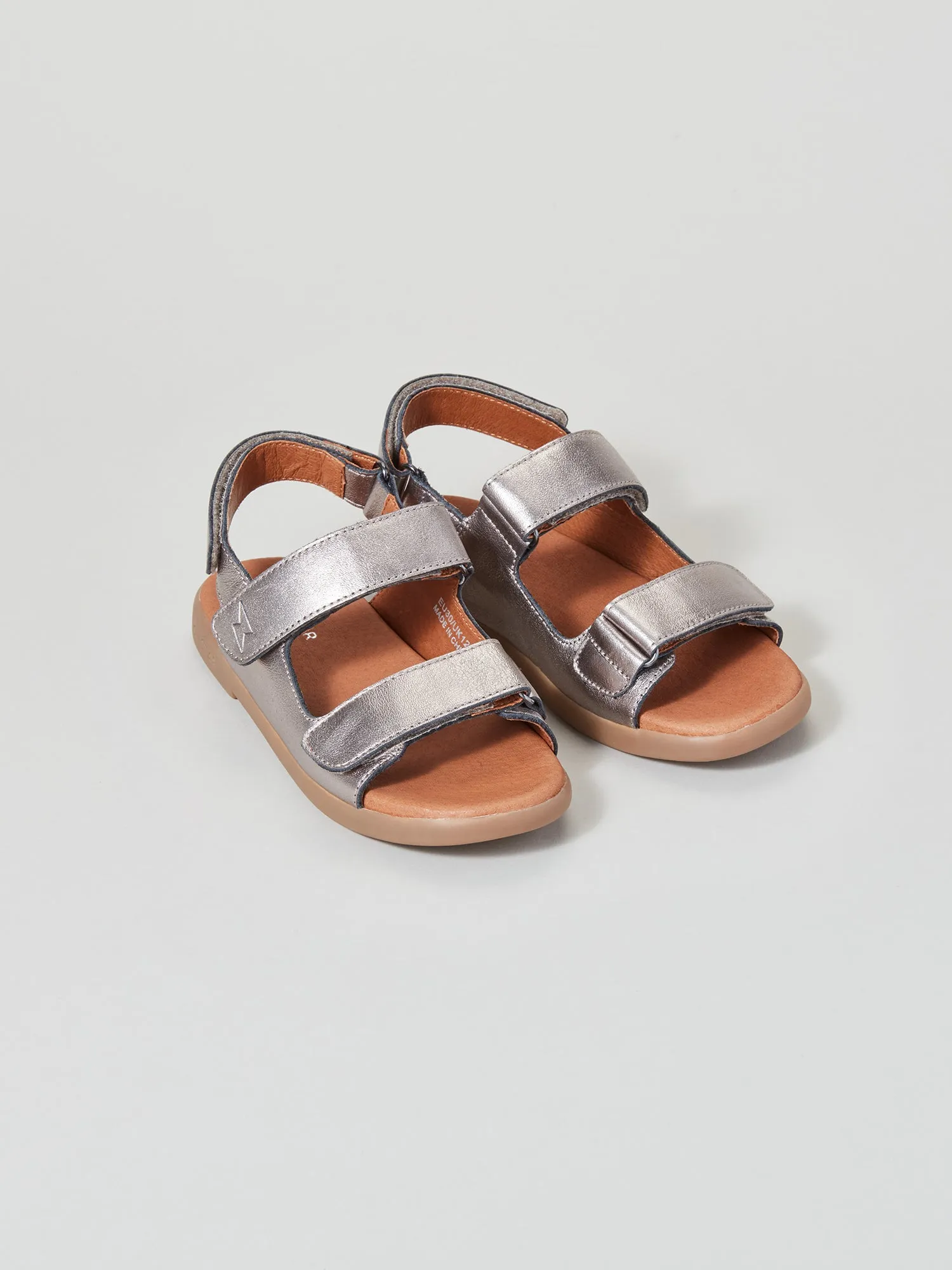 On Foot quick dry Solar Junior Strap Sandal Pewter Moon