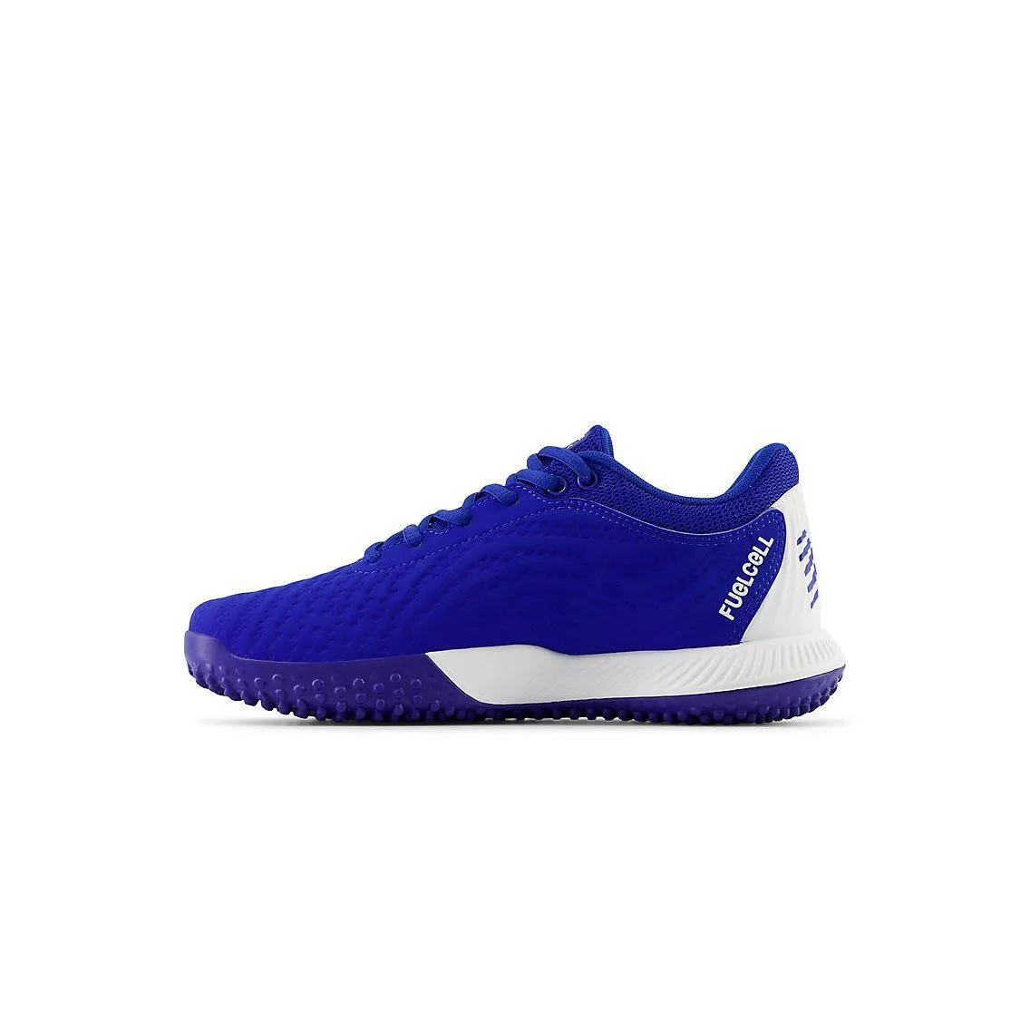 Upgraded cushioning New Balance Women's FuelCell FUSE v4 Turf Trainer Softball Shoes - Team Royal/Optic White - STFUSEB4