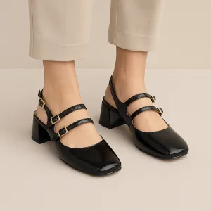 BRESLEY SPITFIRE BLACK PATENT Multi-functional sole