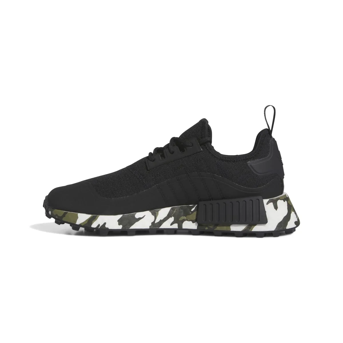 ADIDAS IE0521 NMD_R1 TR MN'S (Medium) Black/Black/Silver Textile Running Shoes synthetic shoes