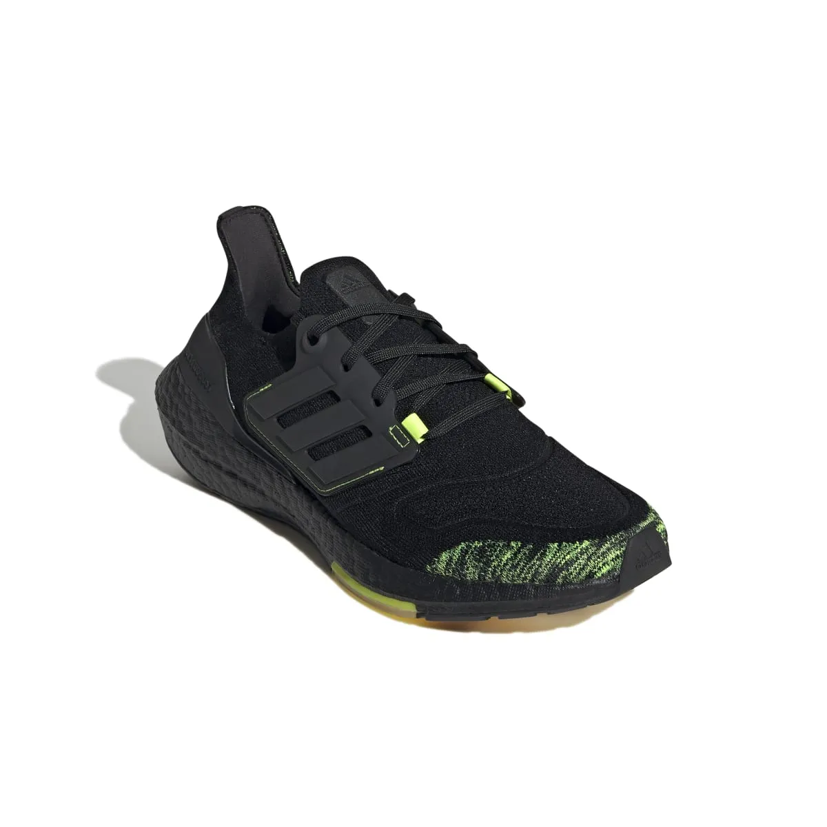 ADIDAS GX5915 ULTRABOOST 22 MN'S (Medium) Black/Black/Yellow Textile Running Shoes Reebok Workout