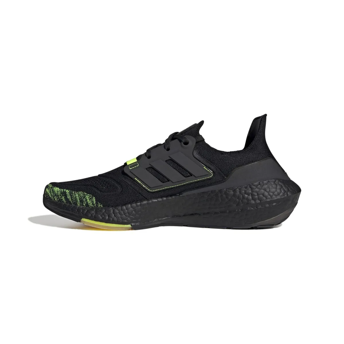 fitness shoe items ADIDAS GX5915 ULTRABOOST 22 MN'S (Medium) Black/Black/Yellow Textile Running Shoes