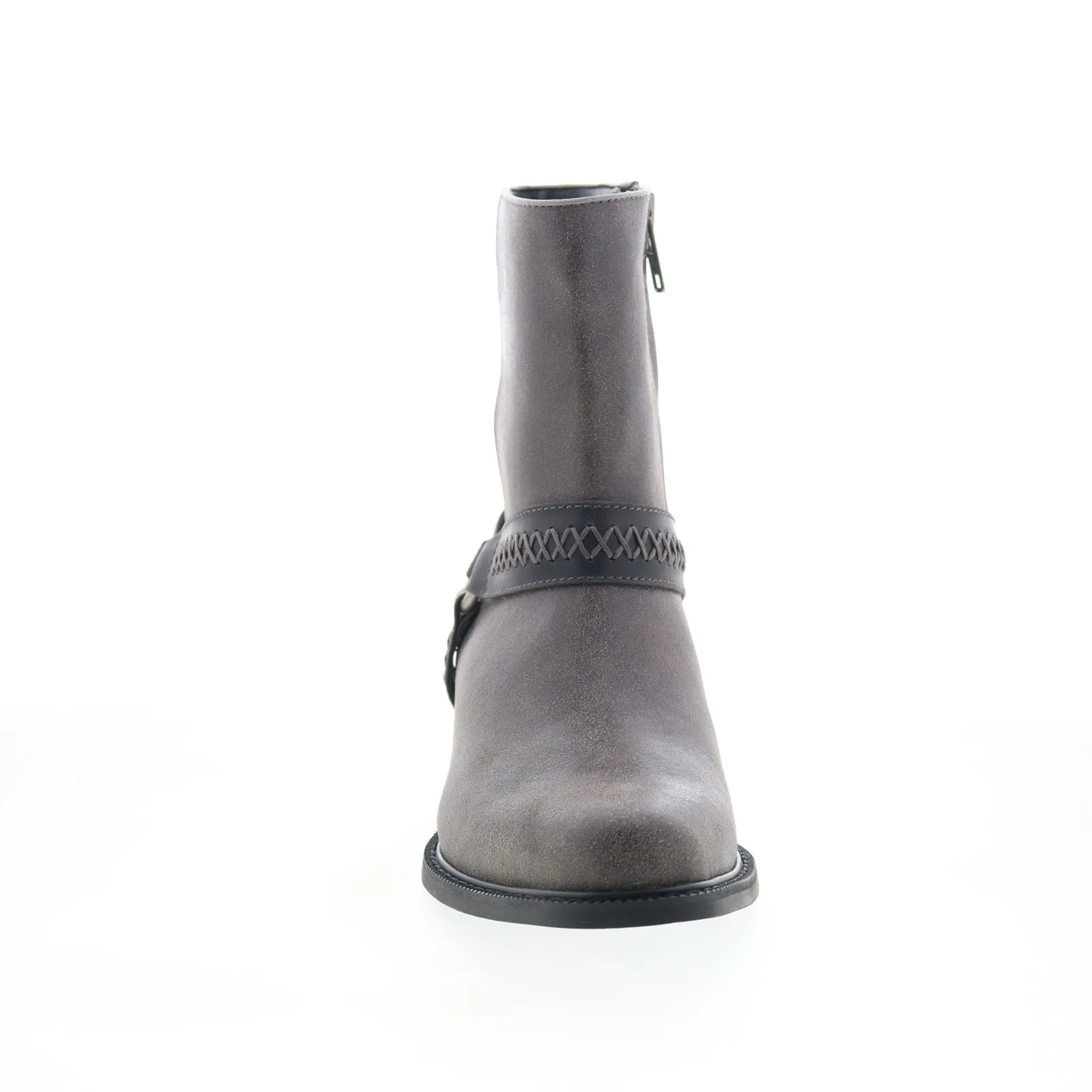 Dingo Butch Cowboy Boots DI-219 Mens Gray Leather Zipper Western Boots Weekend Wear Terrain Tested
