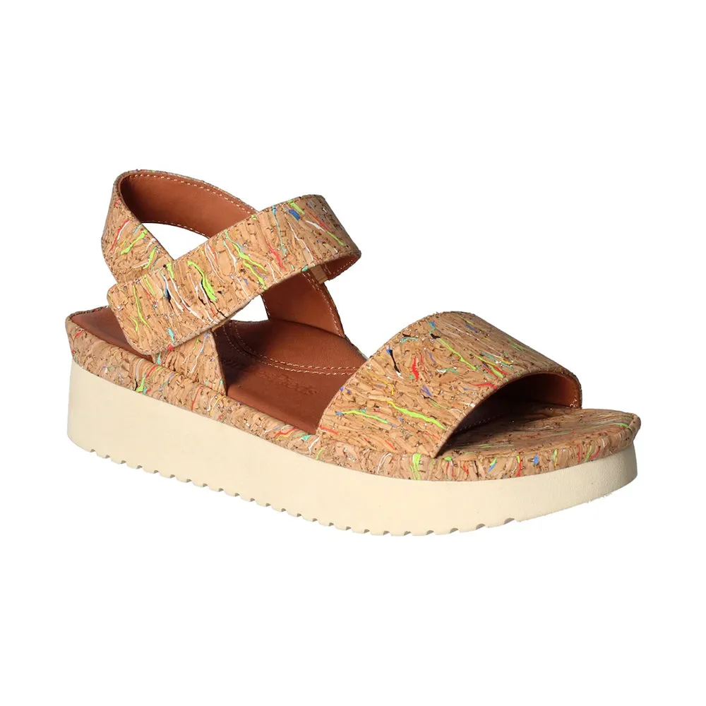 Street Edge Abrilla Sandal - Bright Multi Cork