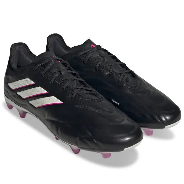 adidas Copa Pure.2 Firm Ground Soccer Cleats (Black/Shock Pink) Moisture-wicking Slim Profile