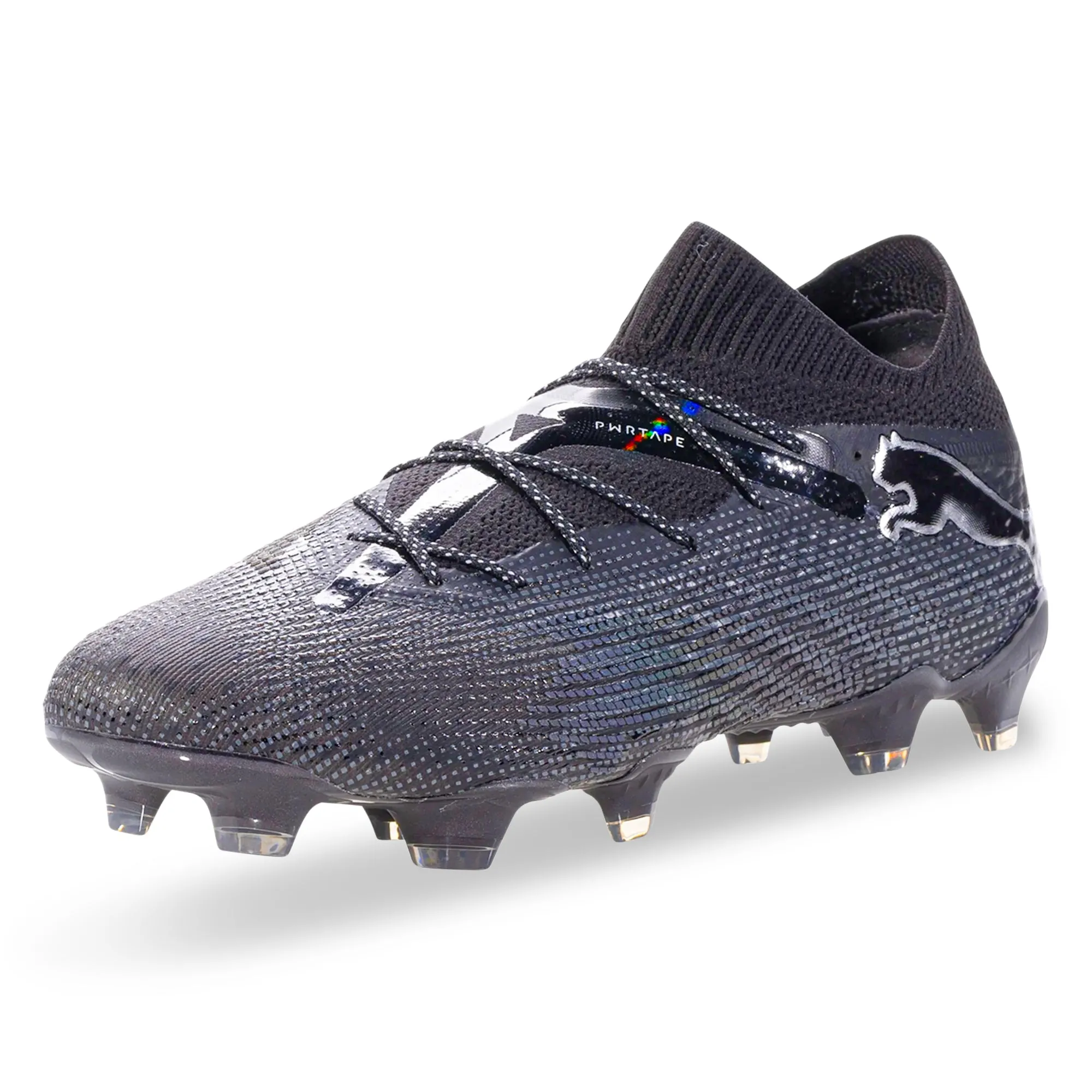 Midfield Motion Play Stability Puma Future 7 Ultimate FG/AG Soccer Cleats (Puma Black/Puma Silver)