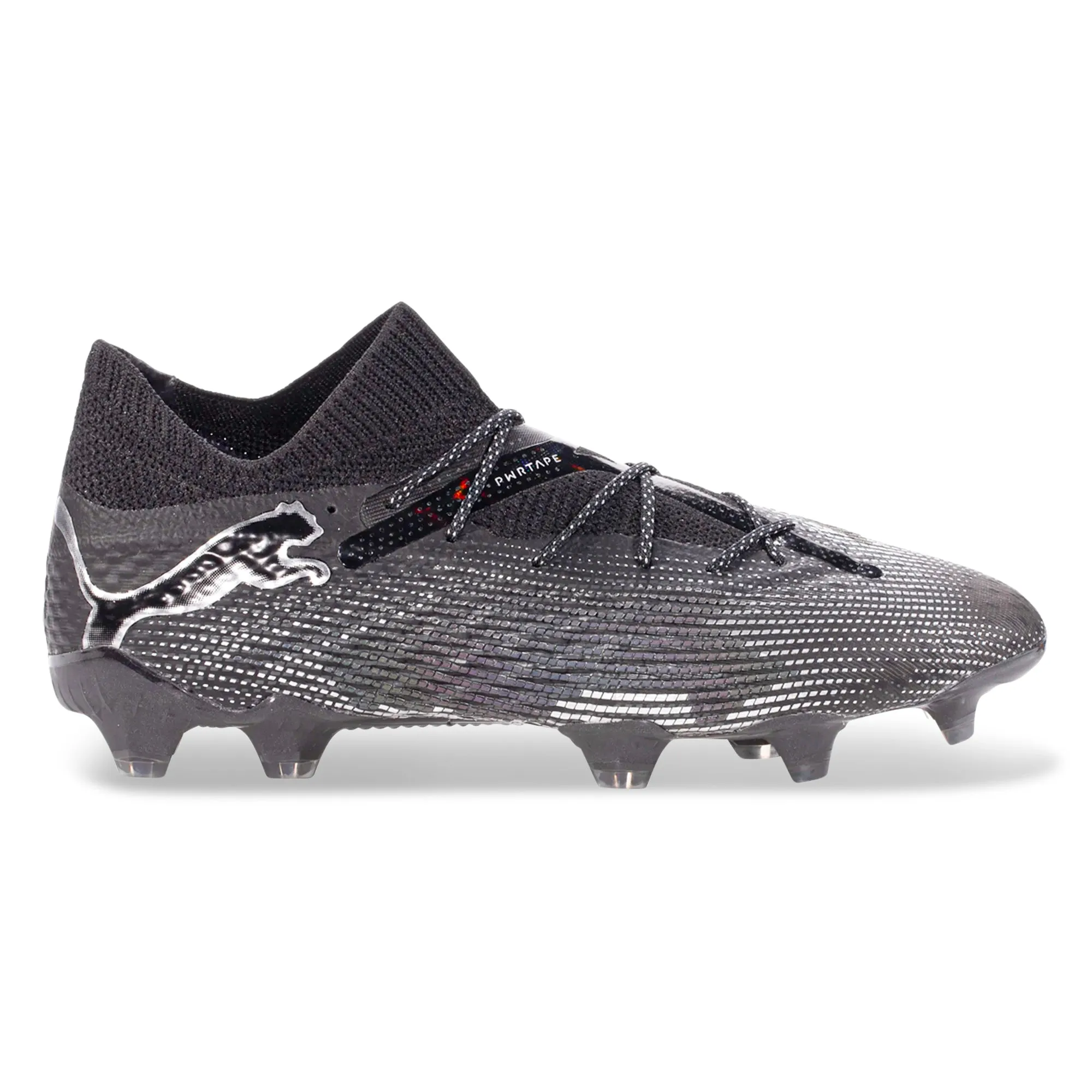 Puma Future 7 Ultimate FG/AG Soccer Cleats (Puma Black/Puma Silver) Secure Base