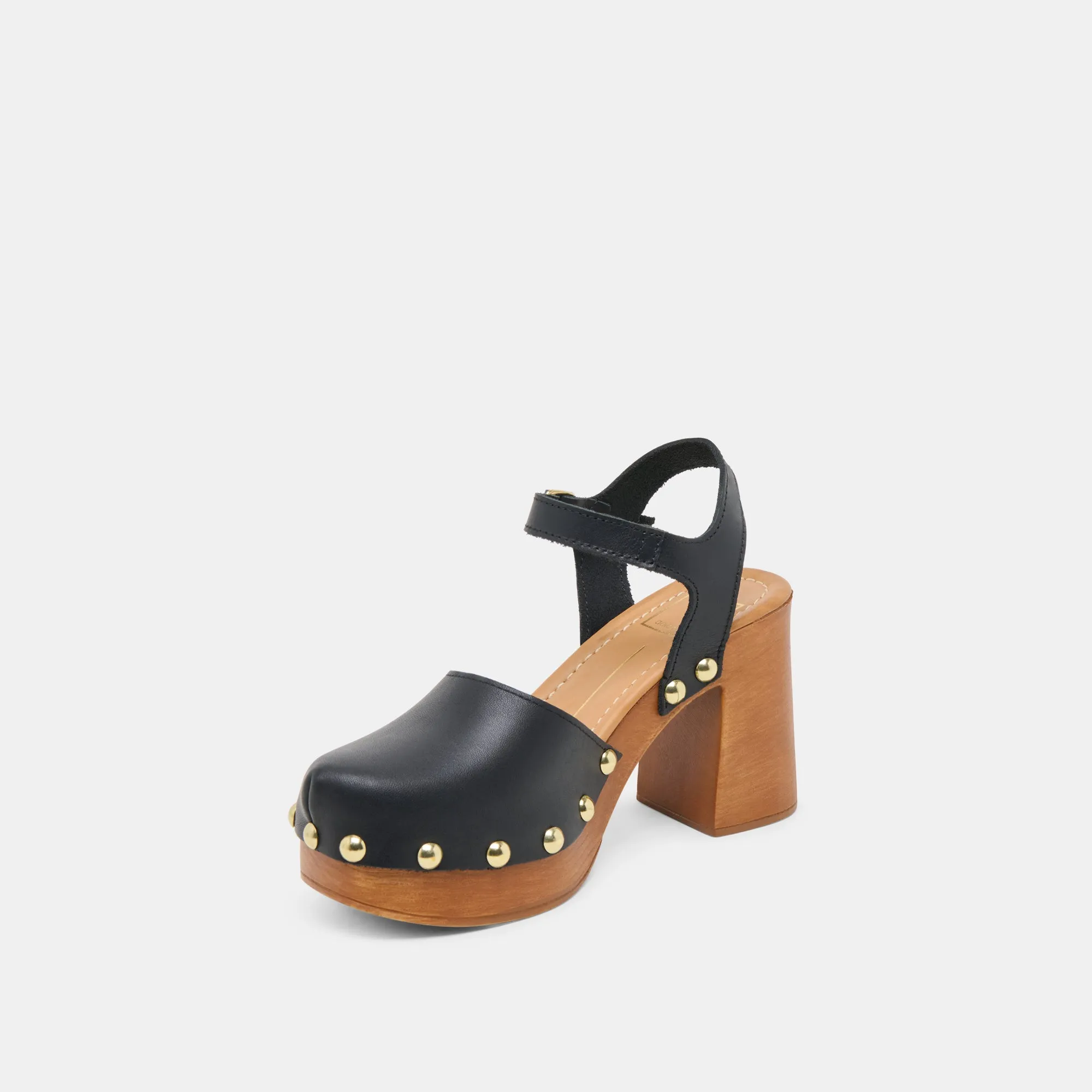 Action Fast Path Free CLOVER HEELS BLACK LEATHER