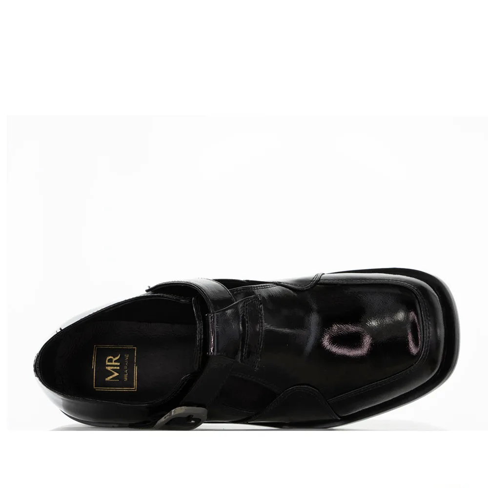 Fall Fashion Pumps Evening Stilettos MILA RAINE COLMAR BLACK PATENT