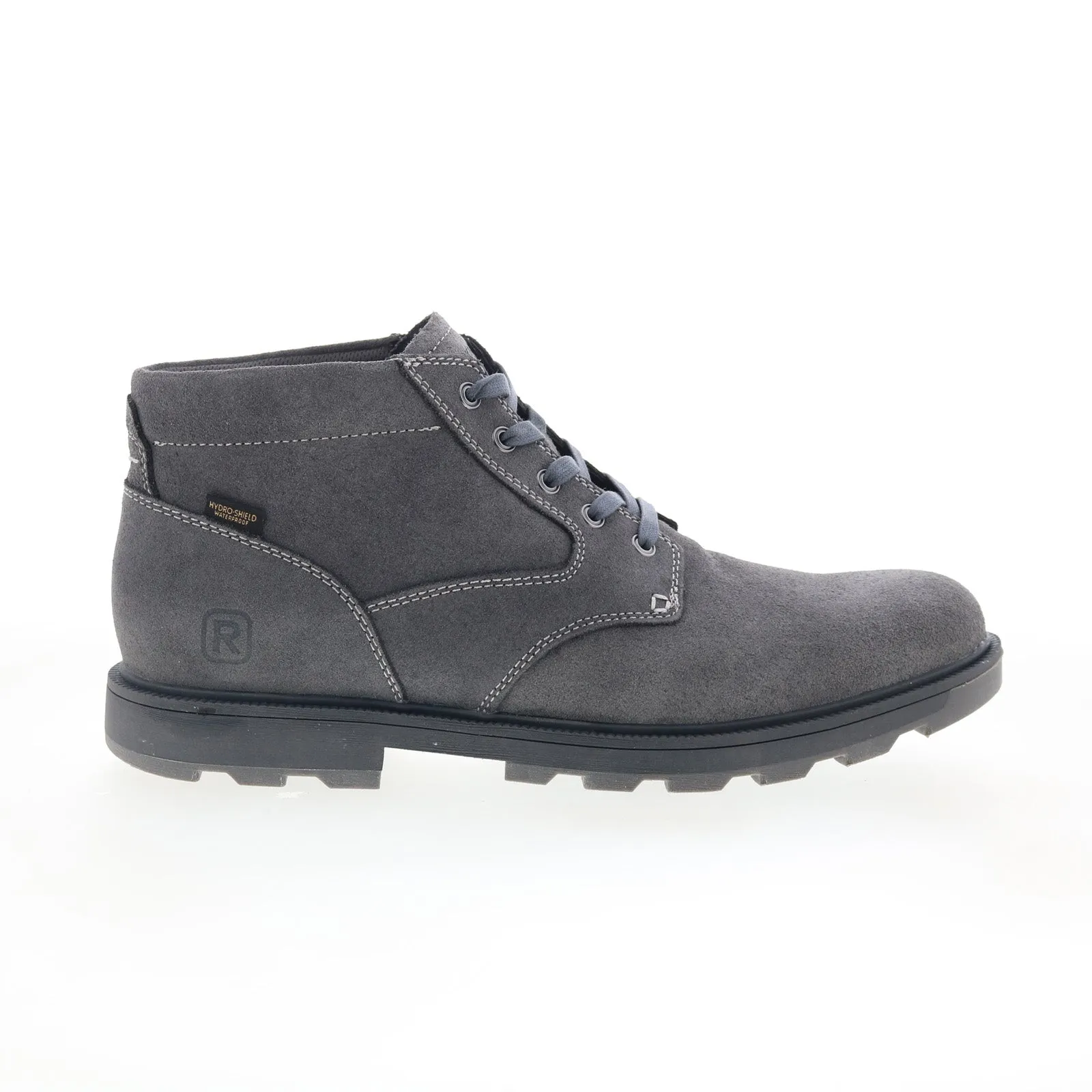 Rockport Seamus RMSEAMUS Mens Gray Suede Lace Up Chukkas Boots Classic Color