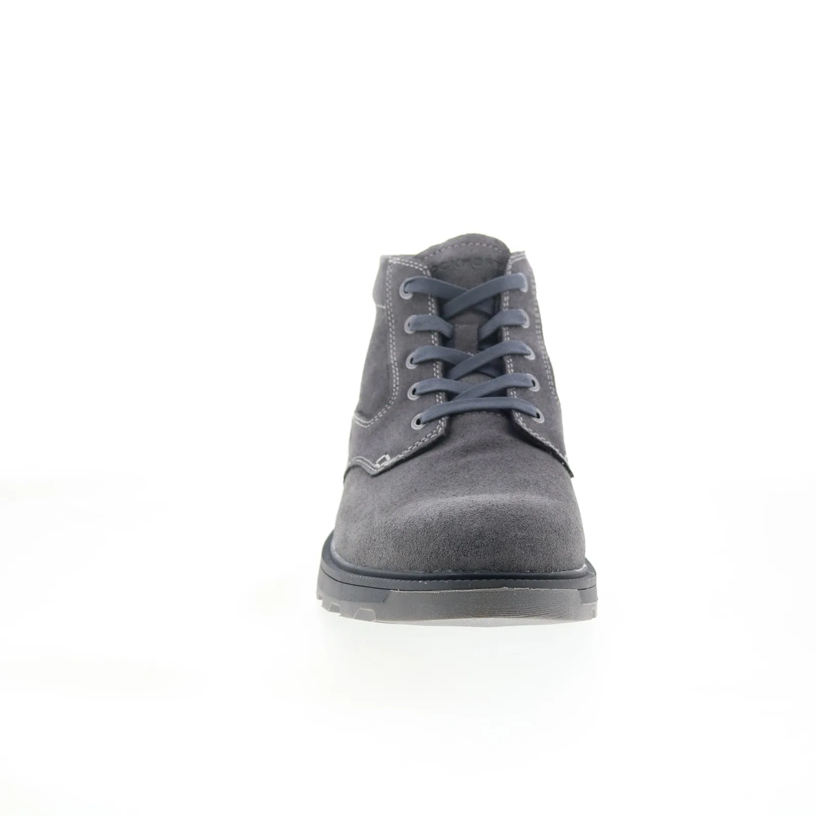 Water Resistant Rockport Seamus RMSEAMUS Mens Gray Suede Lace Up Chukkas Boots