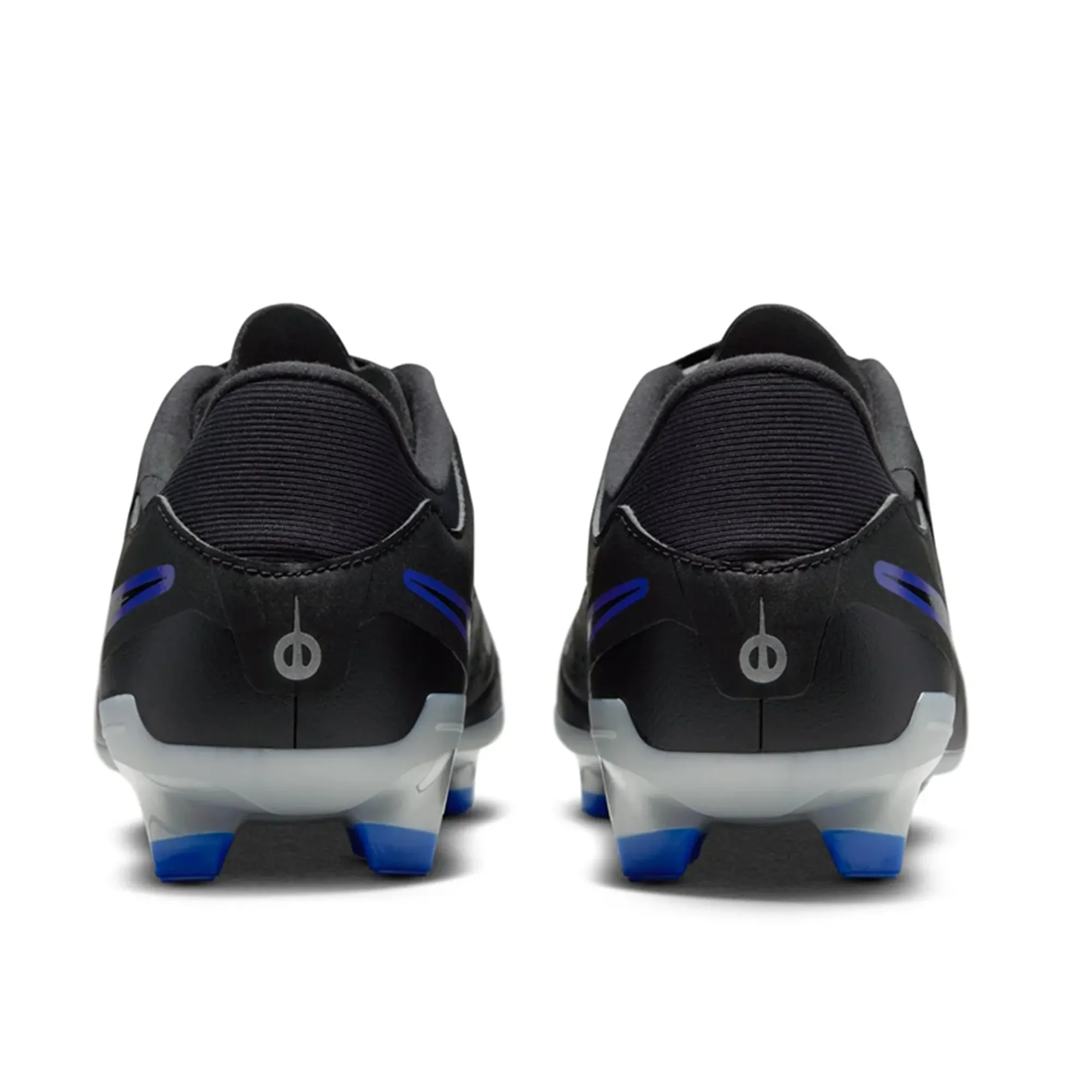 Toe Grip Nike Legend 10 Academy FG/MG Soccer Cleats (Black/Chrome-Hyper Royal)