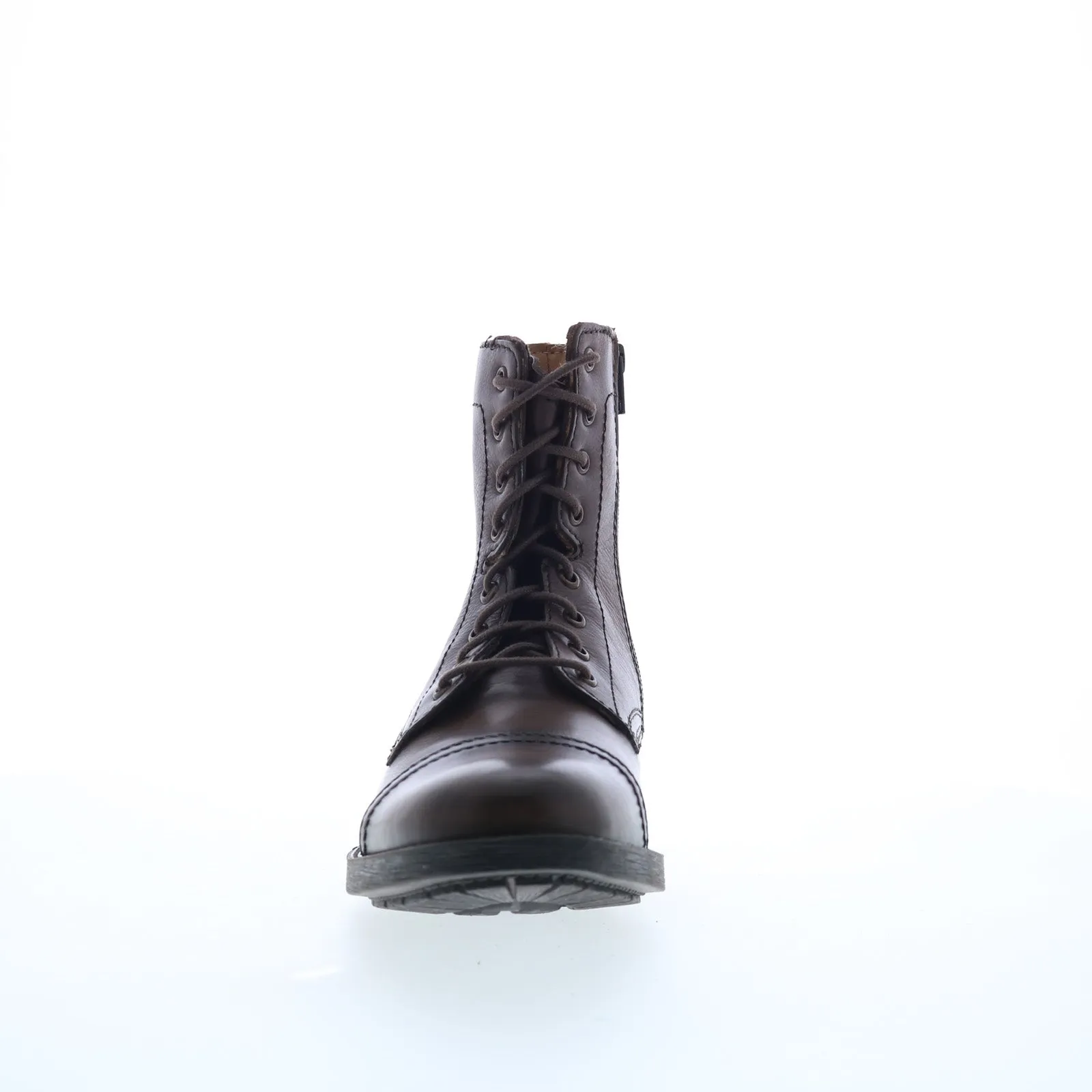 Steve Madden P-Mavrik Mens Brown Leather Lace Up Casual Dress Boots Flexible structure Mud Friendly