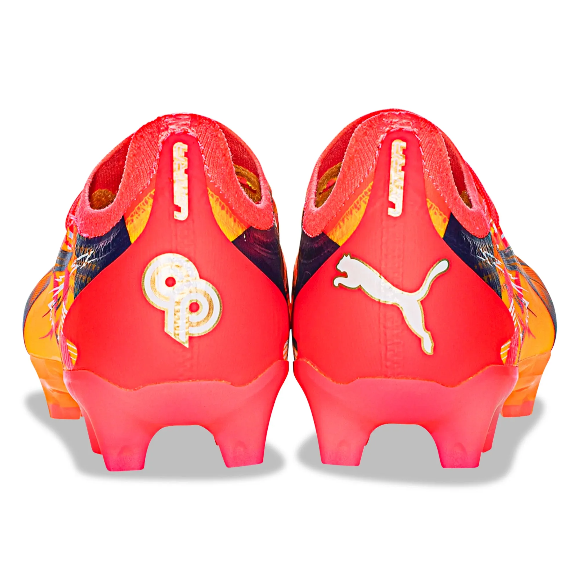 Forward Role Turf Ready Puma Ultra Ultimate Christian Pulisic FG/AG Soccer Cleats (Sun Stream/Puma Navy)