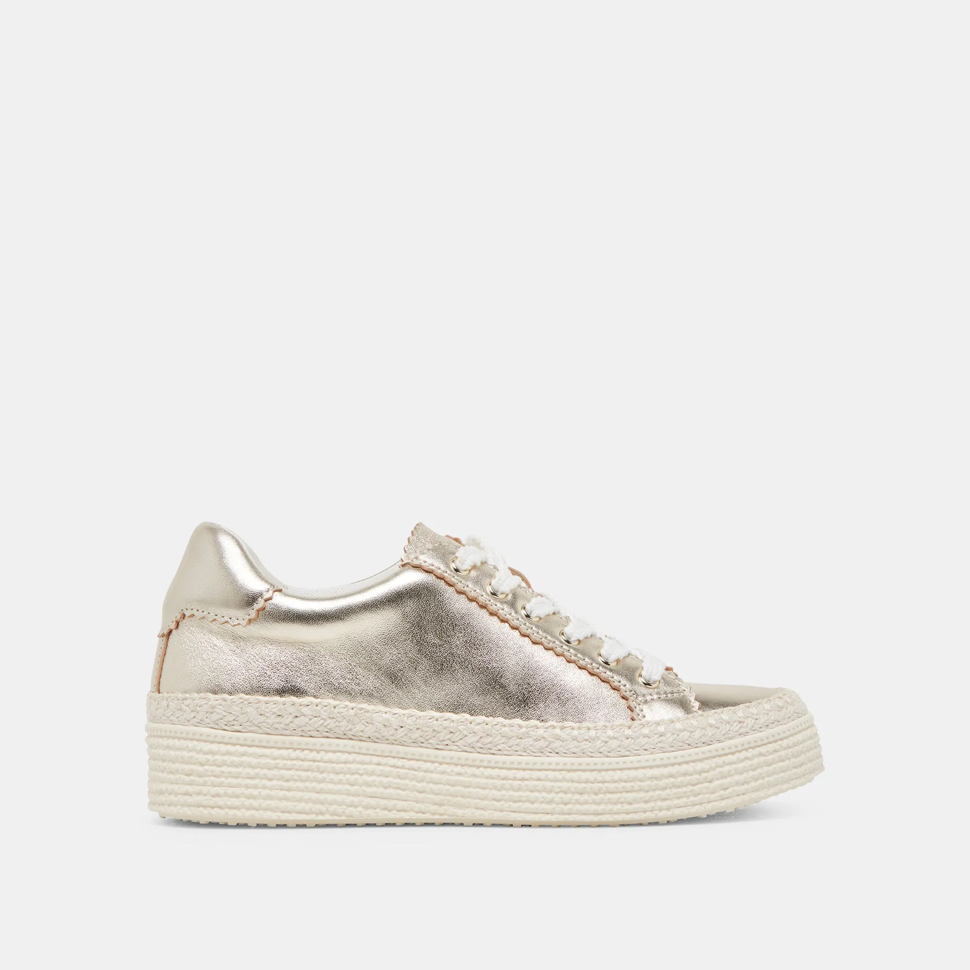 LENNIX SNEAKERS LIGHT GOLD METALLIC LEATHER Cloud cushion