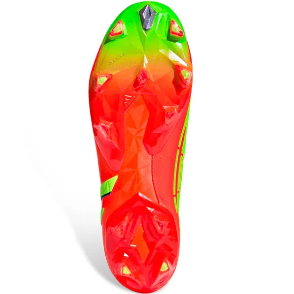 adidas Predator Edge.1 Firm Ground Soccer Cleats (Solar Red/Team Solar Green) Traction Frame Field Equipment