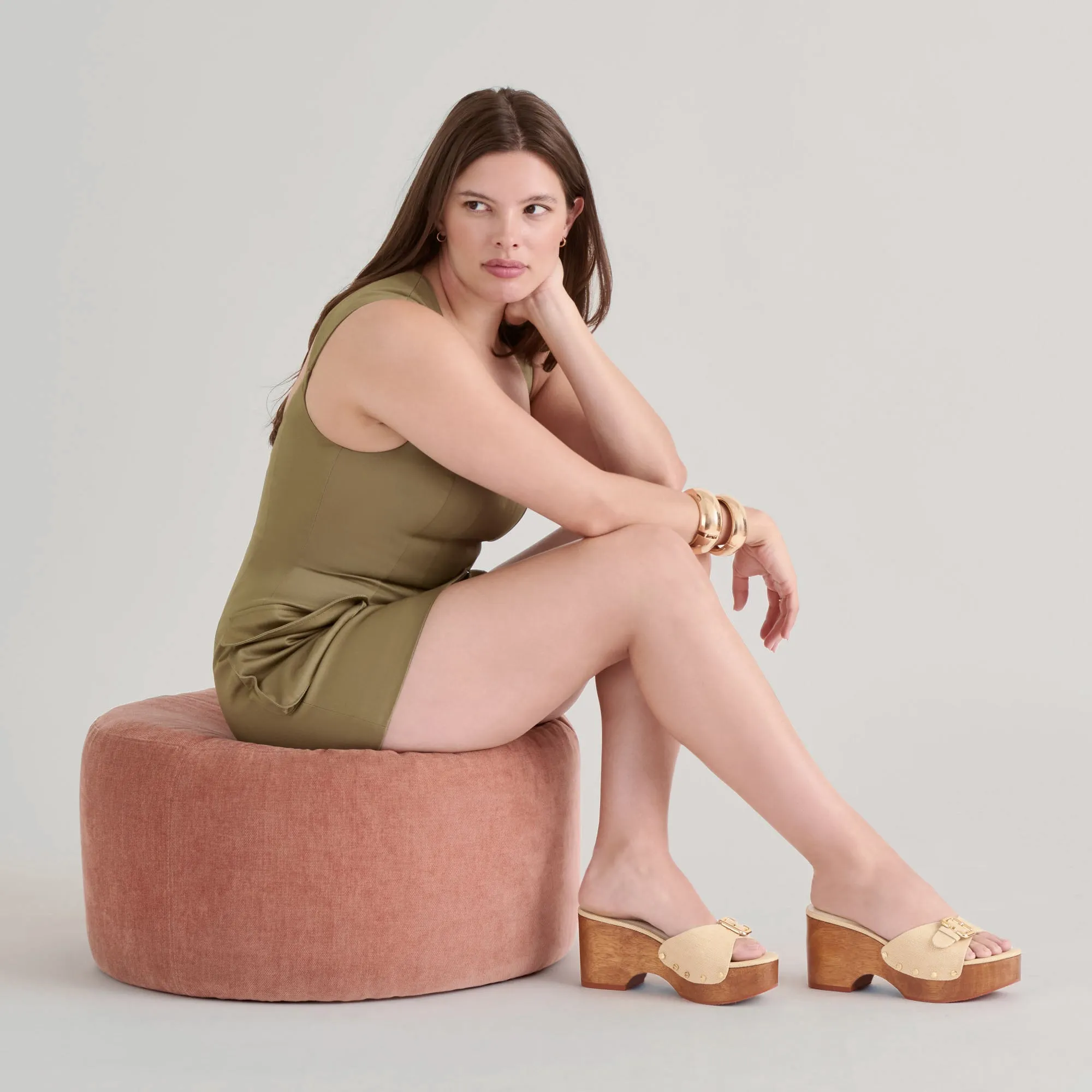 Any Path Weekend Casual YALAH HEELS LT NATURAL RAFFIA