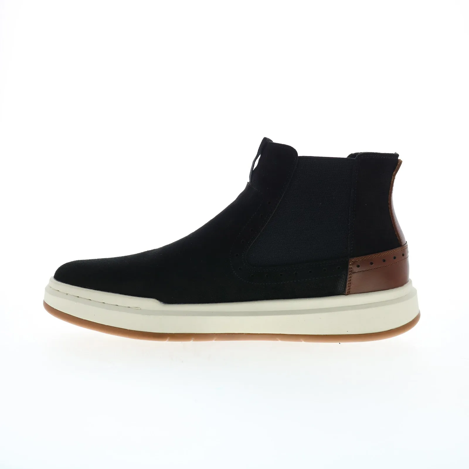 Stacy Adams Cooper 25483-008 Mens Black Suede Slip On Chelsea Boots Relaxed Fit Comfortable Feeling