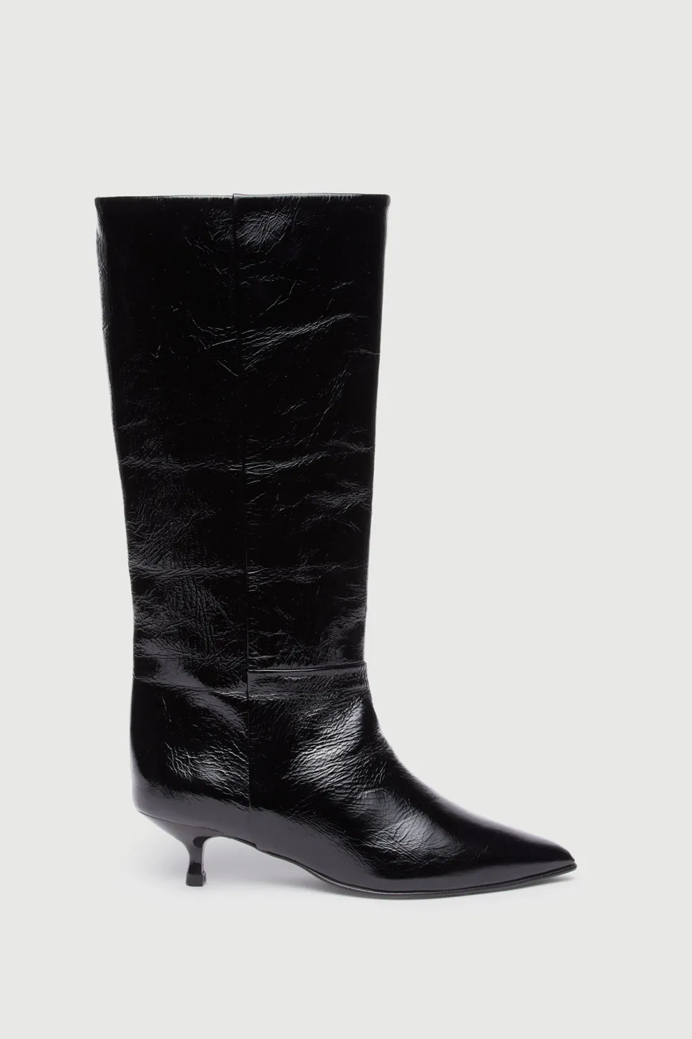 Sydney Boots in Black Patent Leather Winter Protection Protective Footwear