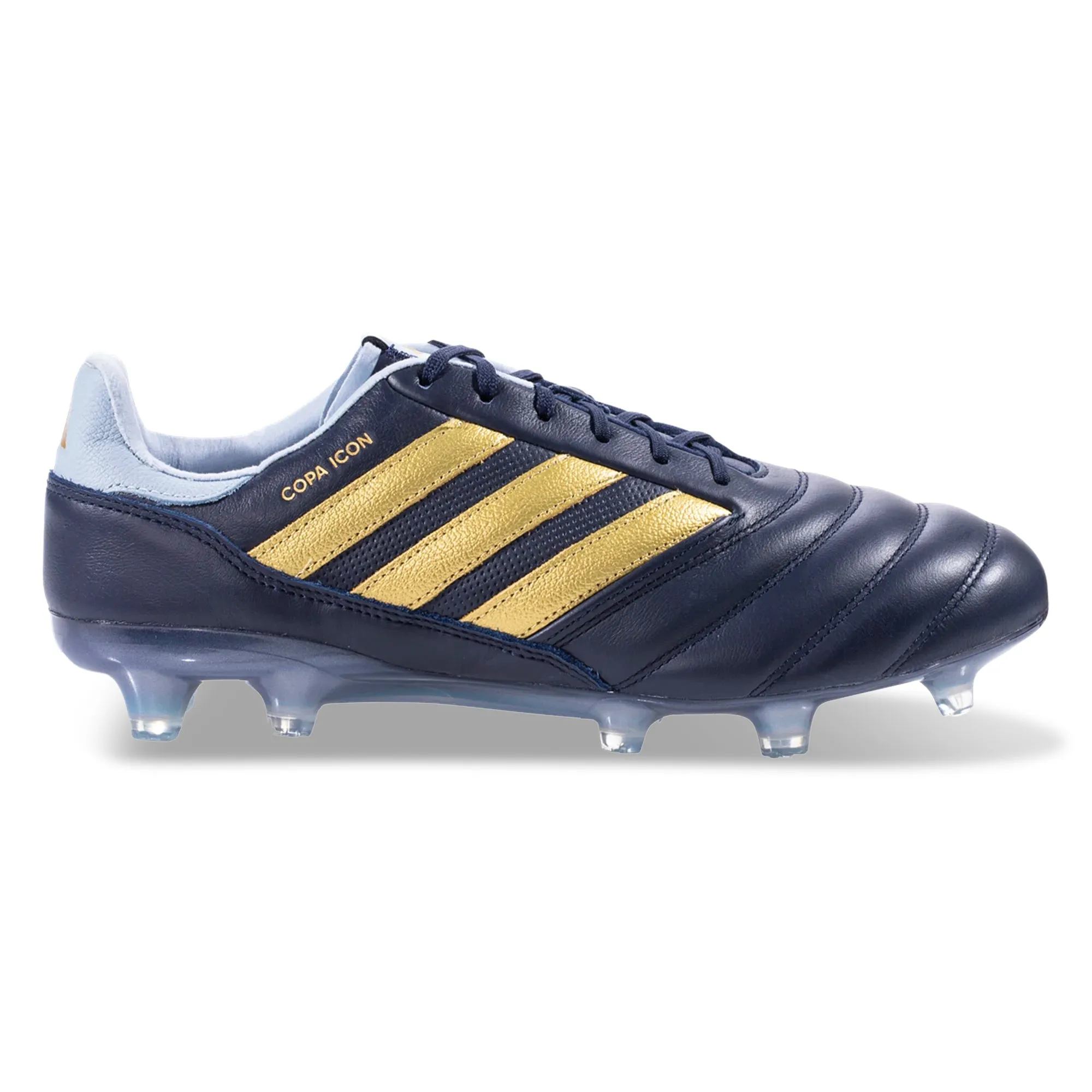 adidas Copa Icon Firm Ground Soccer Cleats (Legend Ink/Gold Metallic) Light Structure