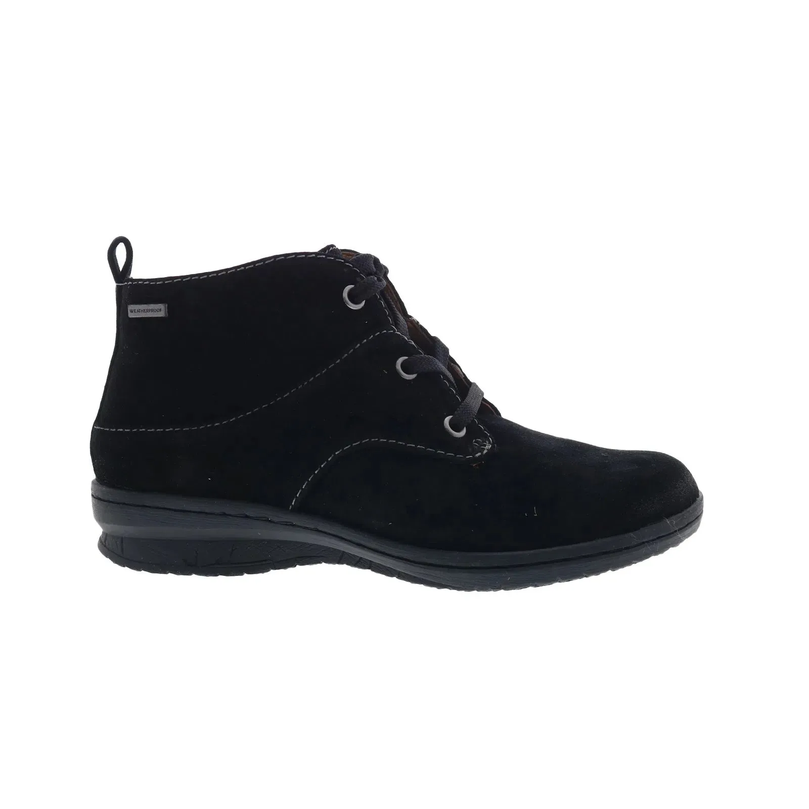 Cushion Zone Comfortiva Forli CT0026521 Womens Black Suede Slip On Casual Dress Boots