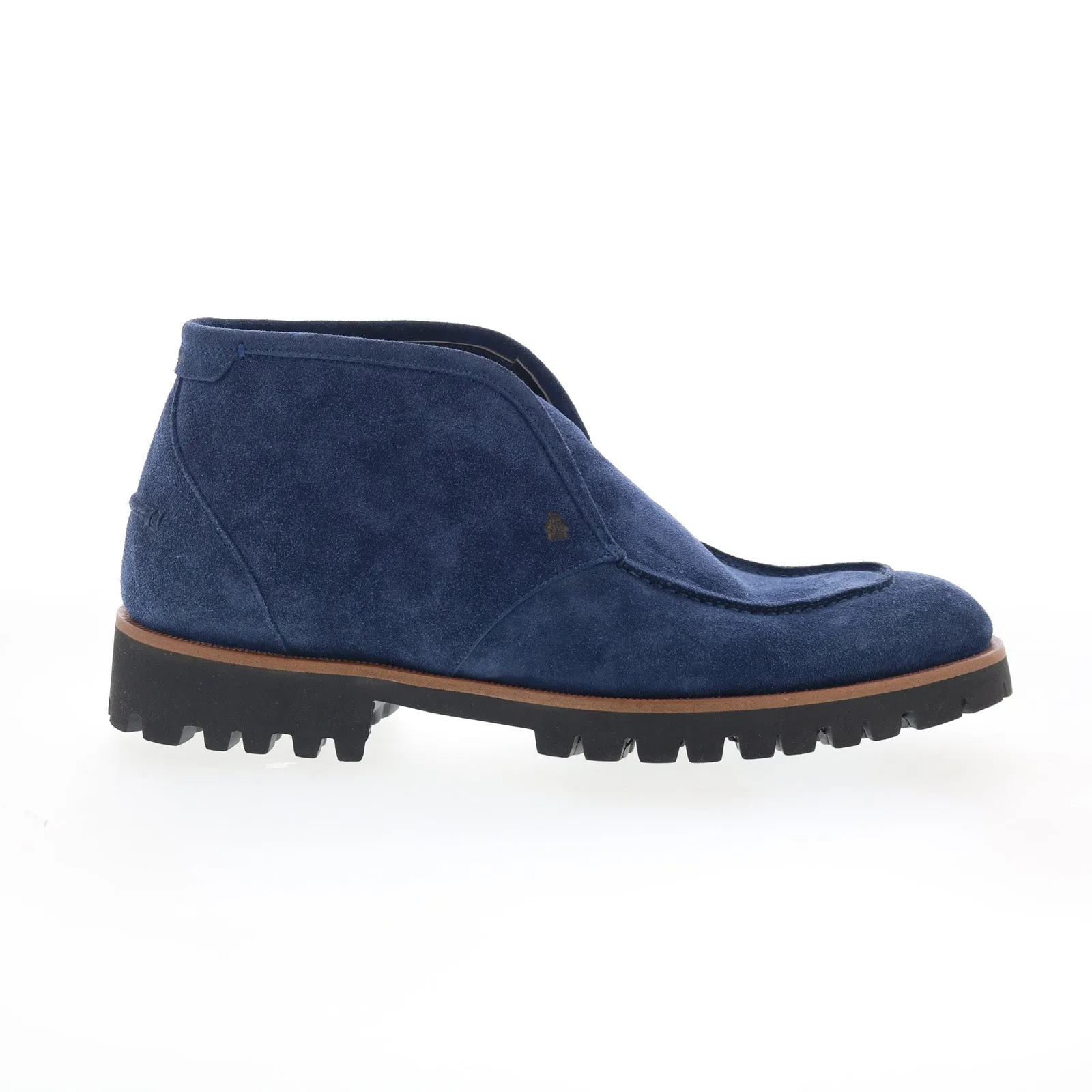 Ready For Adventure Year Round Di Bianco Rieti Mens Blue Suede Slip On Casual Dress Boots