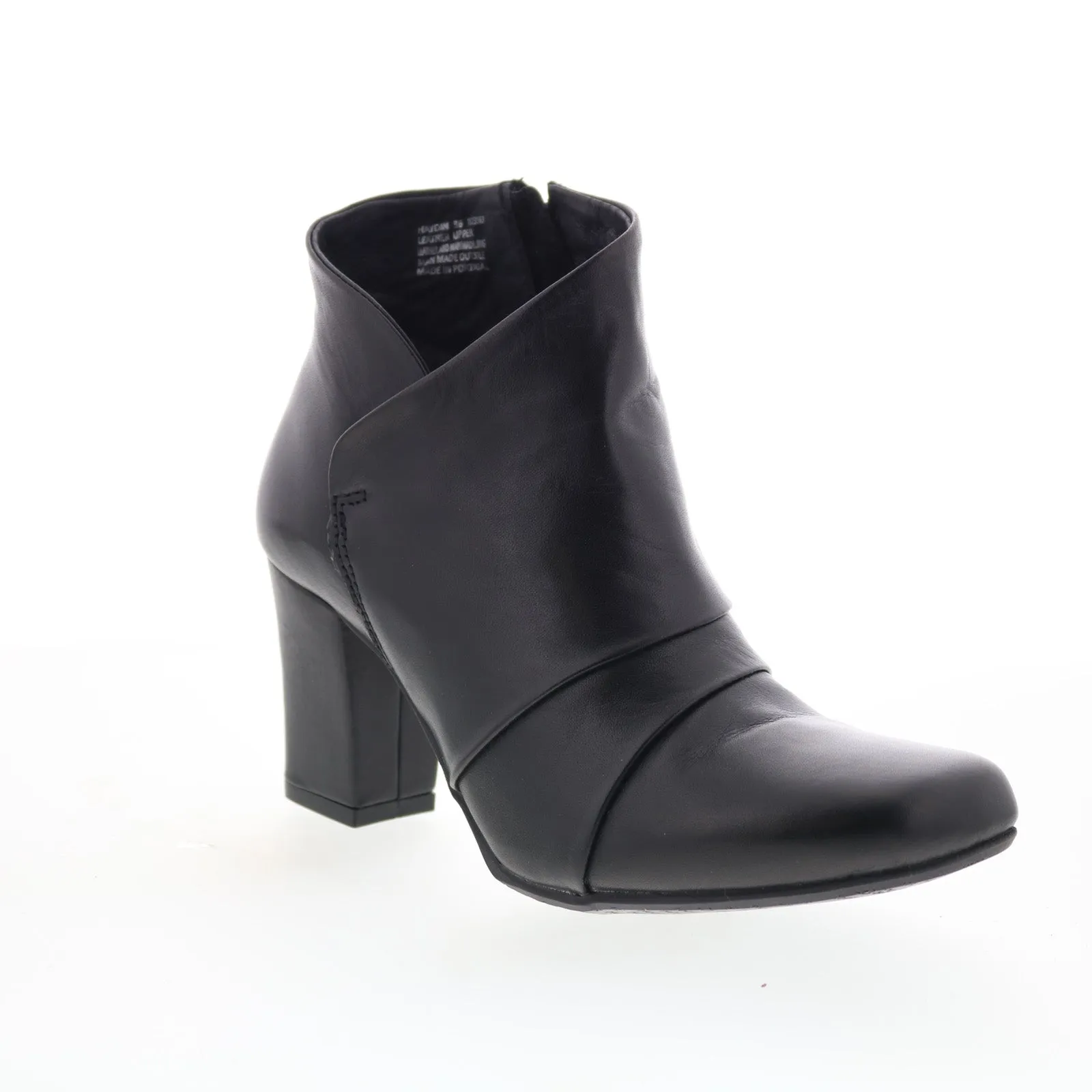 Athletic Wear Street Utility Miz Mooz Haydin Womens Black Leather Zipper Ankle & Booties Boots