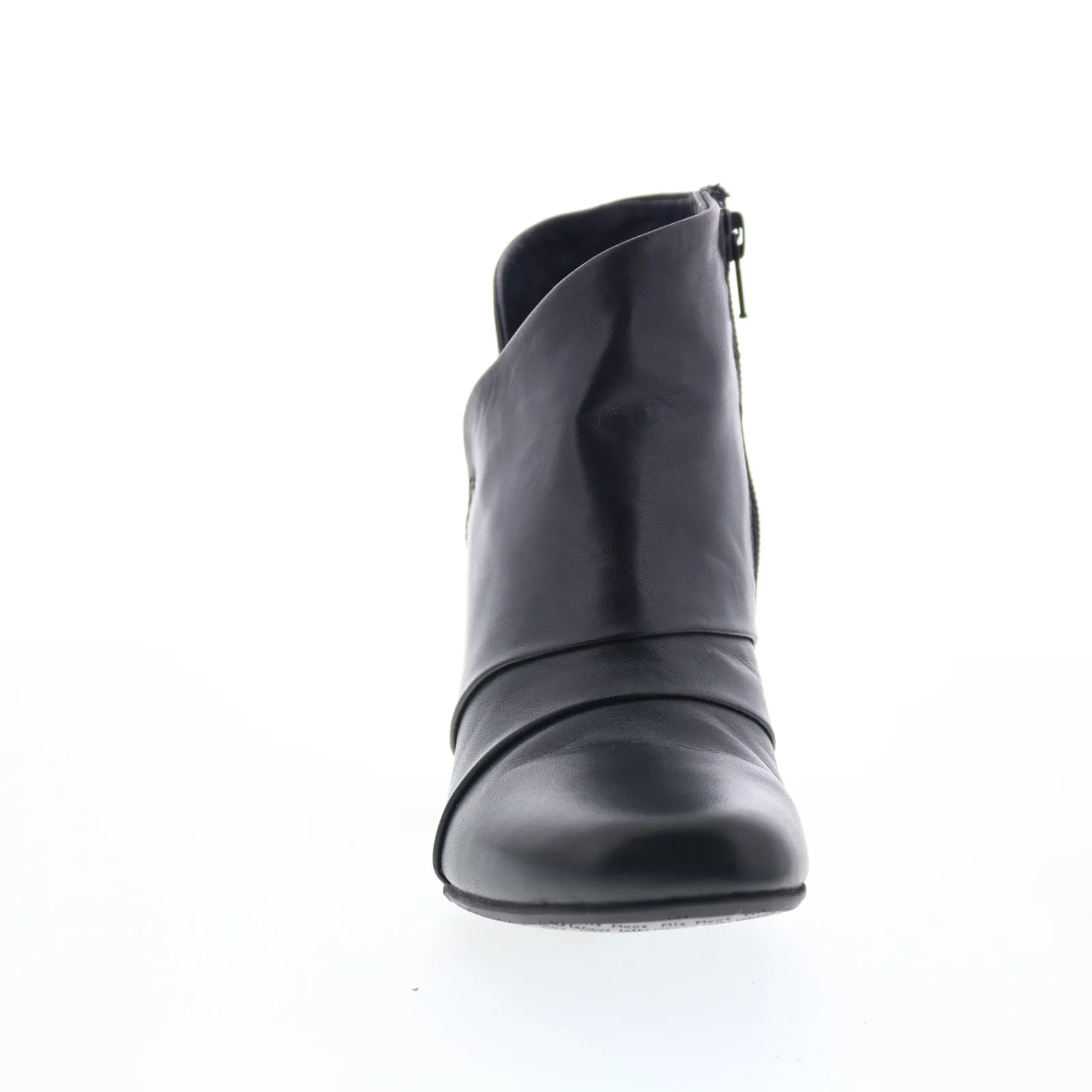 Miz Mooz Haydin Womens Black Leather Zipper Ankle & Booties Boots Breathable Support Anti-Slip Function