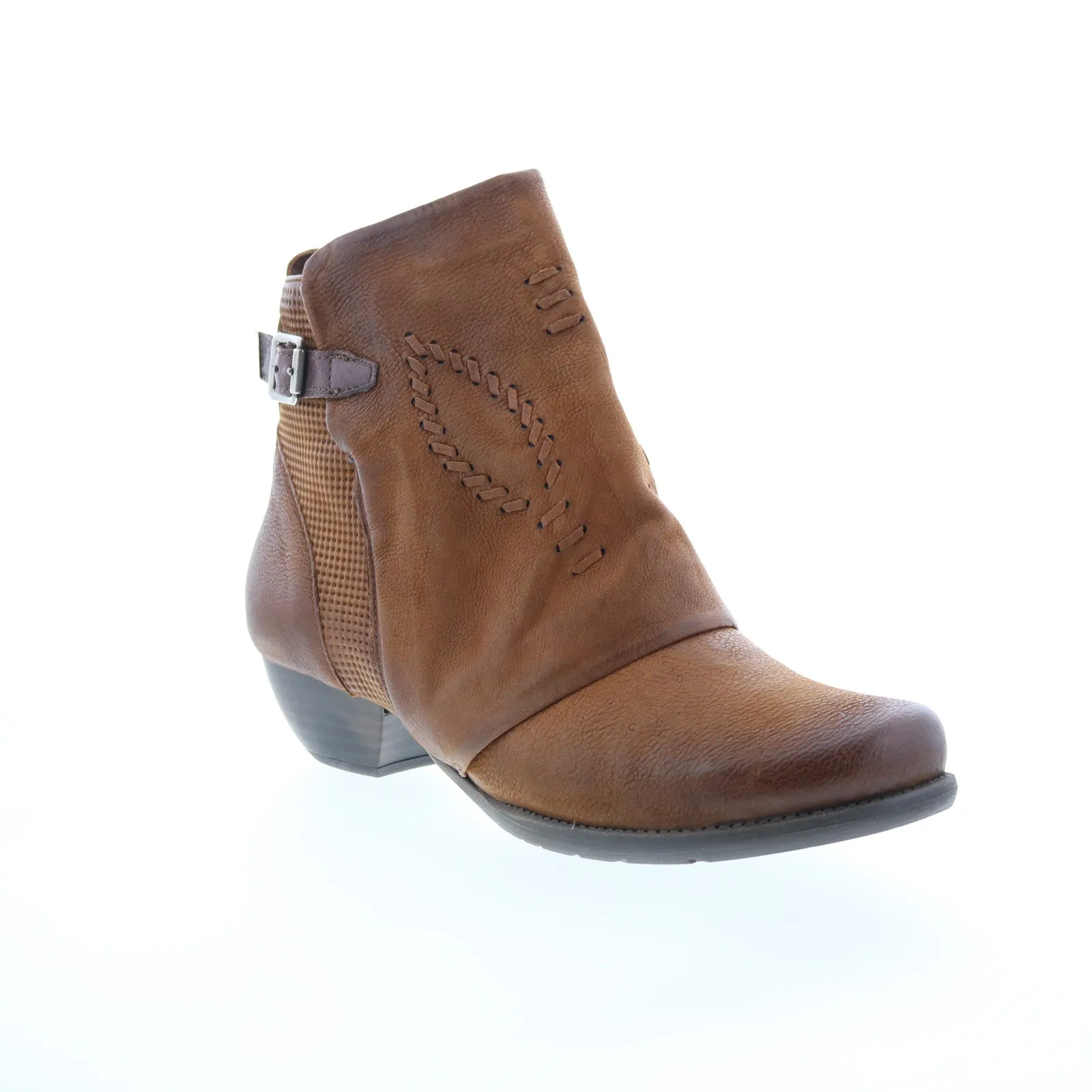 Miz Mooz Mimic Womens Brown Leather Zipper Ankle & Booties Boots Equestrian Premium Leather