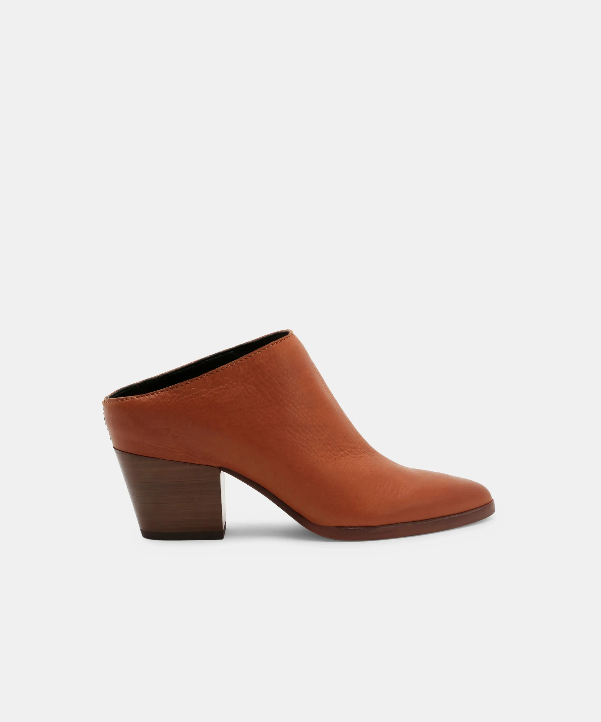 ROYA MULES BROWN Stone Gray Rubber Outsole