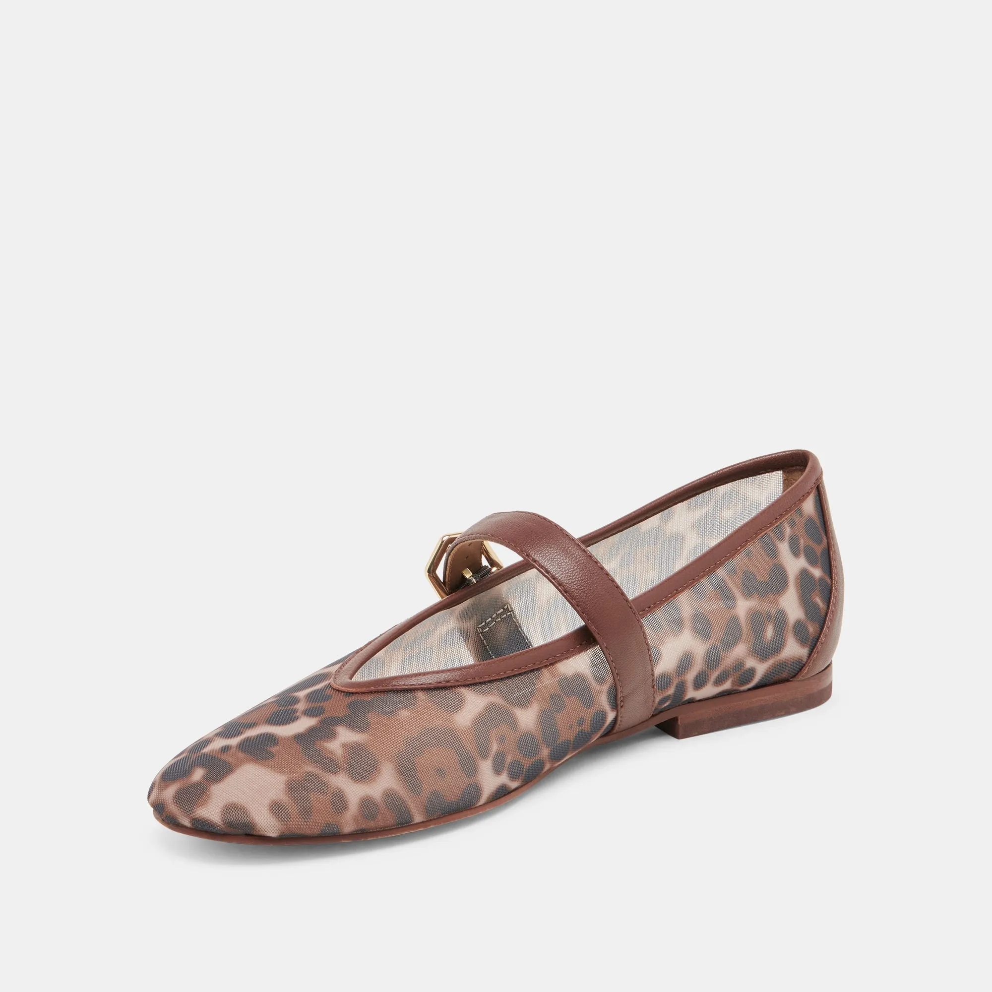 ROSLYN BALLET FLATS LEOPARD MESH Joy Glow