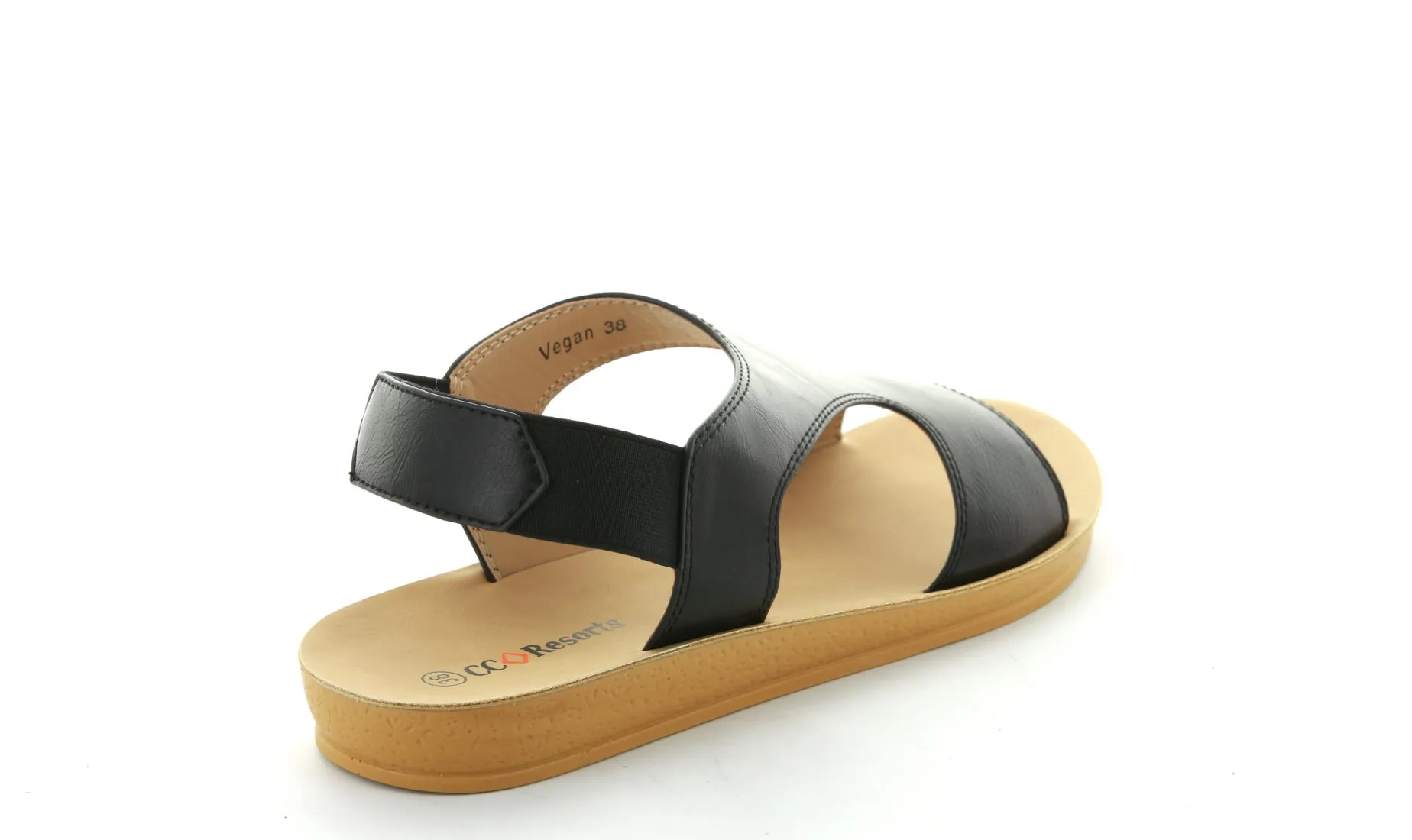 CC RESORTS VEGAN BLACK Fashionable Functional Shoes Drink Glow