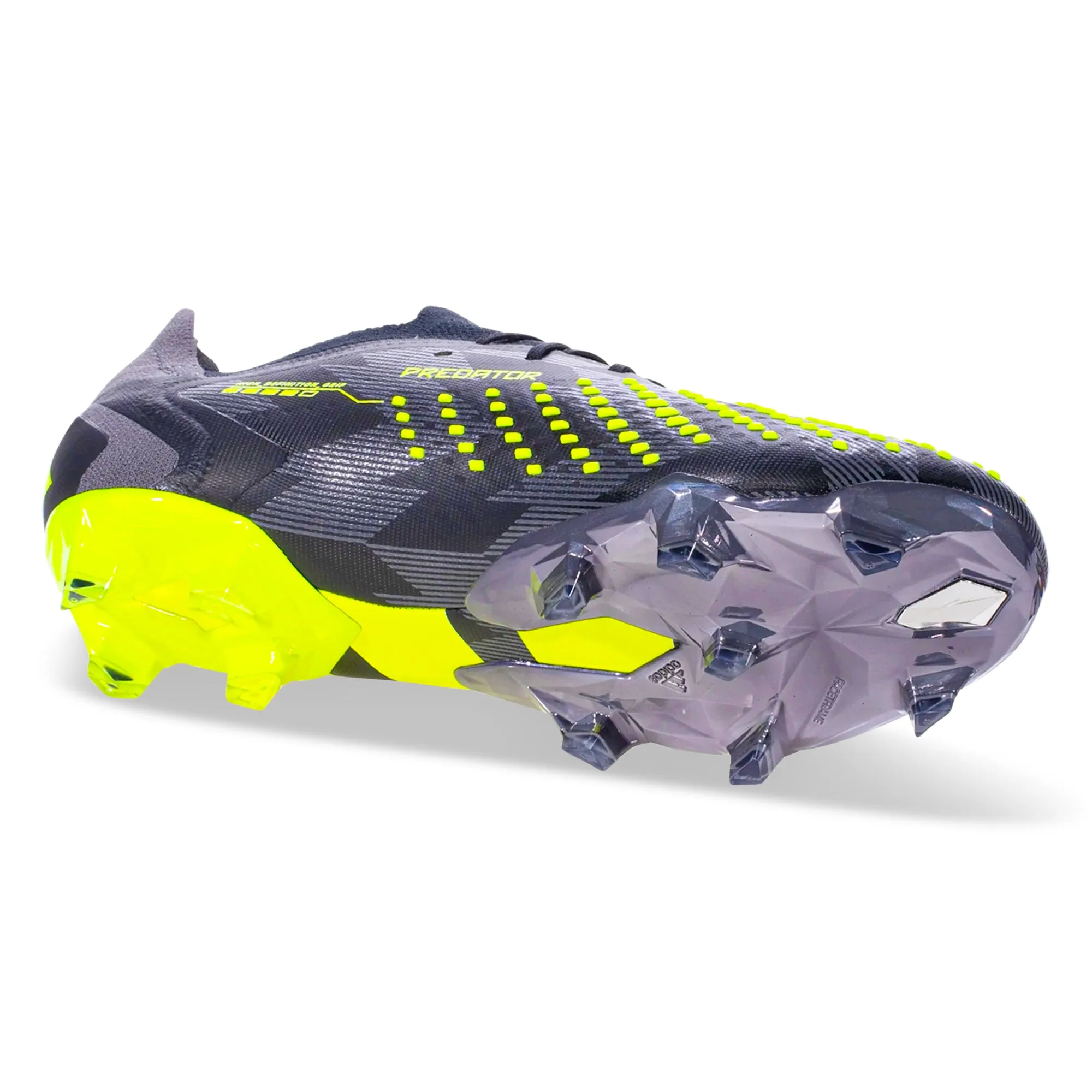 Upper Foam Indoor Practice adidas Predator Accuracy.1 Low INJ Firm Ground Soccer Cleats (Core Black/Team Solar Yellow 2)
