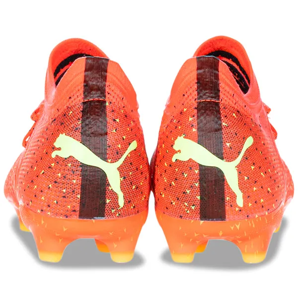 Breathable Upper Puma Future Z 1.4 FG/AG Soccer Cleats (Fiery Coral/Fizzy Light)
