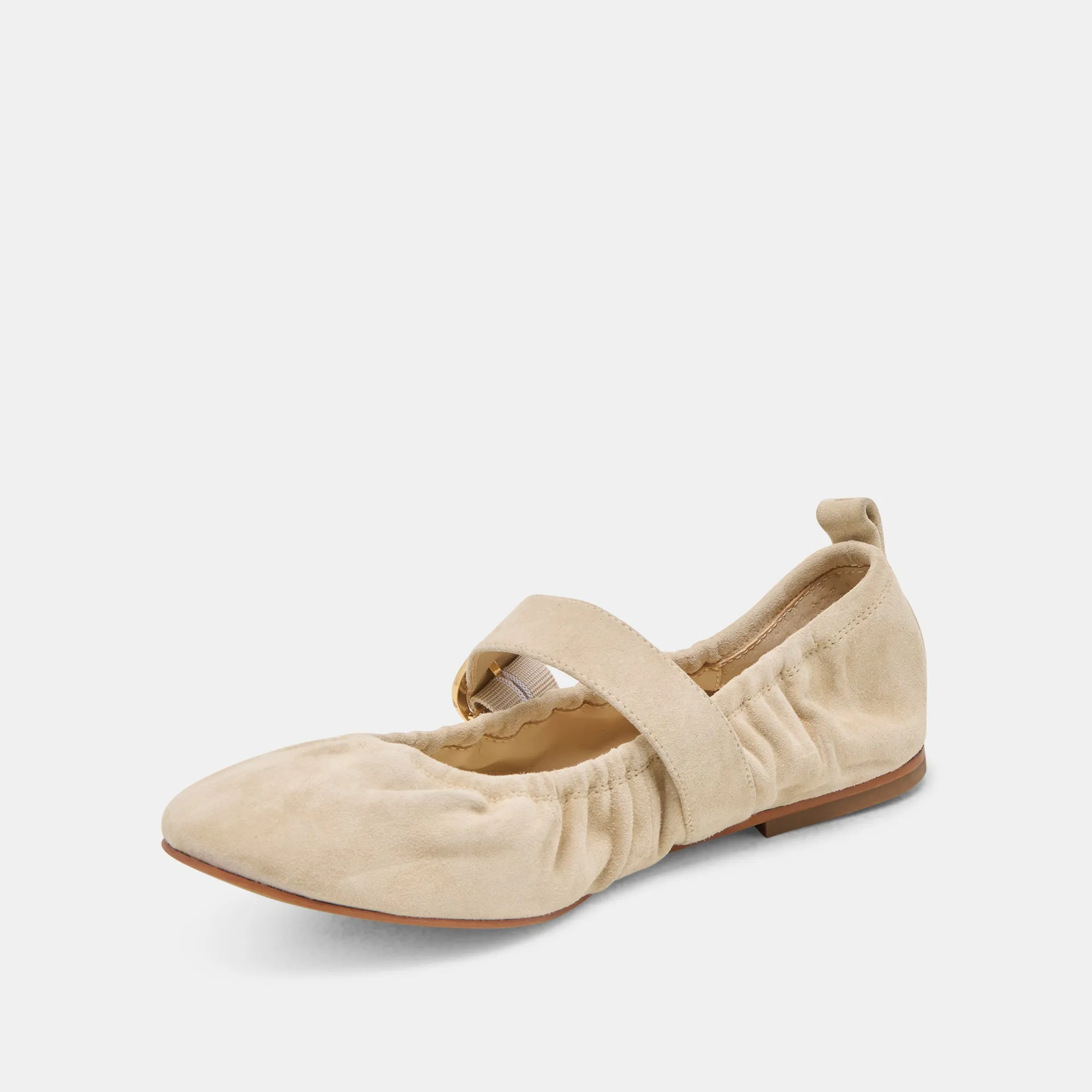 CAELY BALLET FLATS SESAME SUEDE Practical Design View Spot