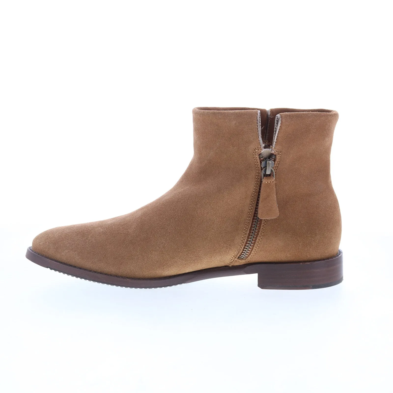 Non-Slip Grip Zip-up style Johnston & Murphy Liliana 78-51963 Womens Brown Suede Casual Dress Boots