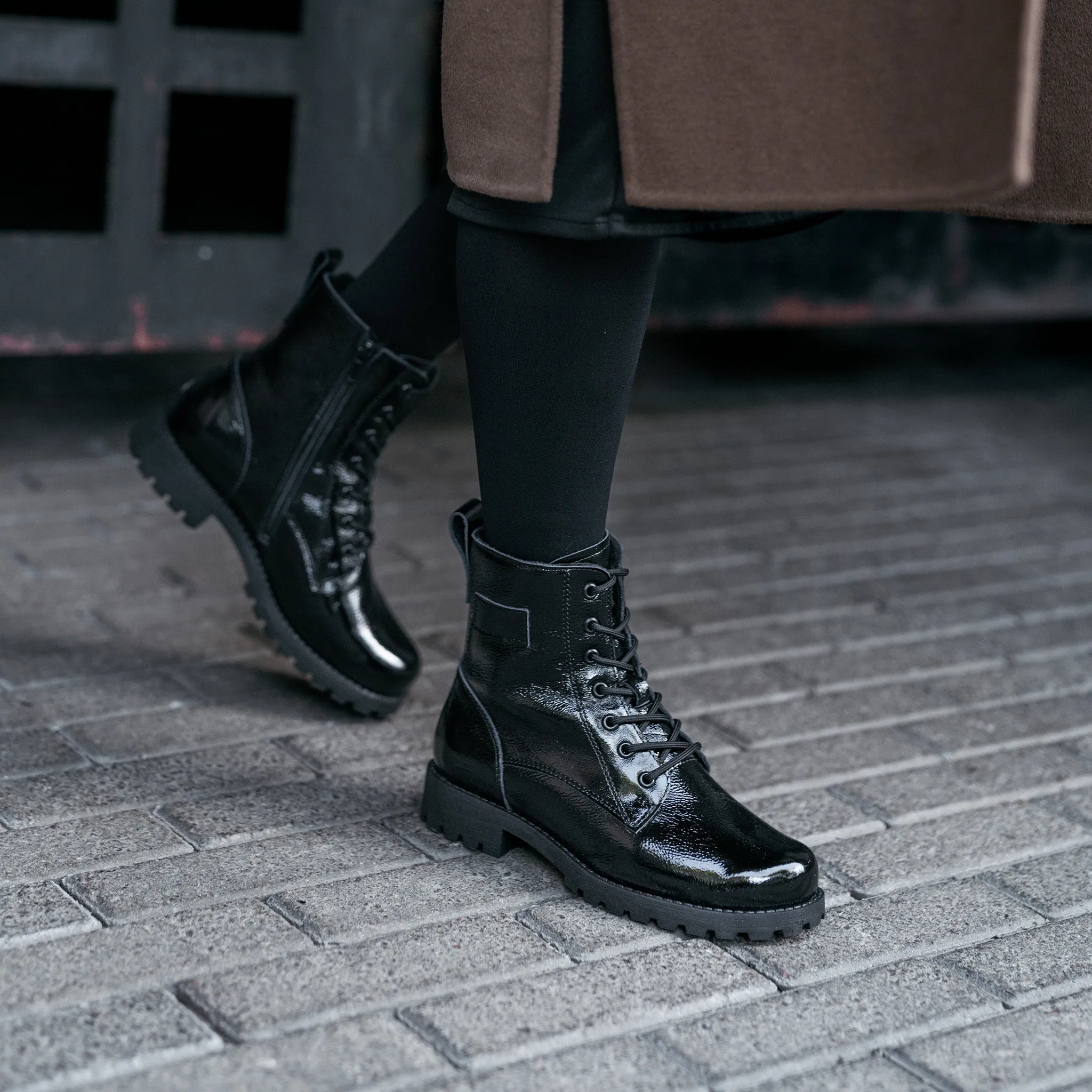 Active Wear KARA Women??s patent ankle boots