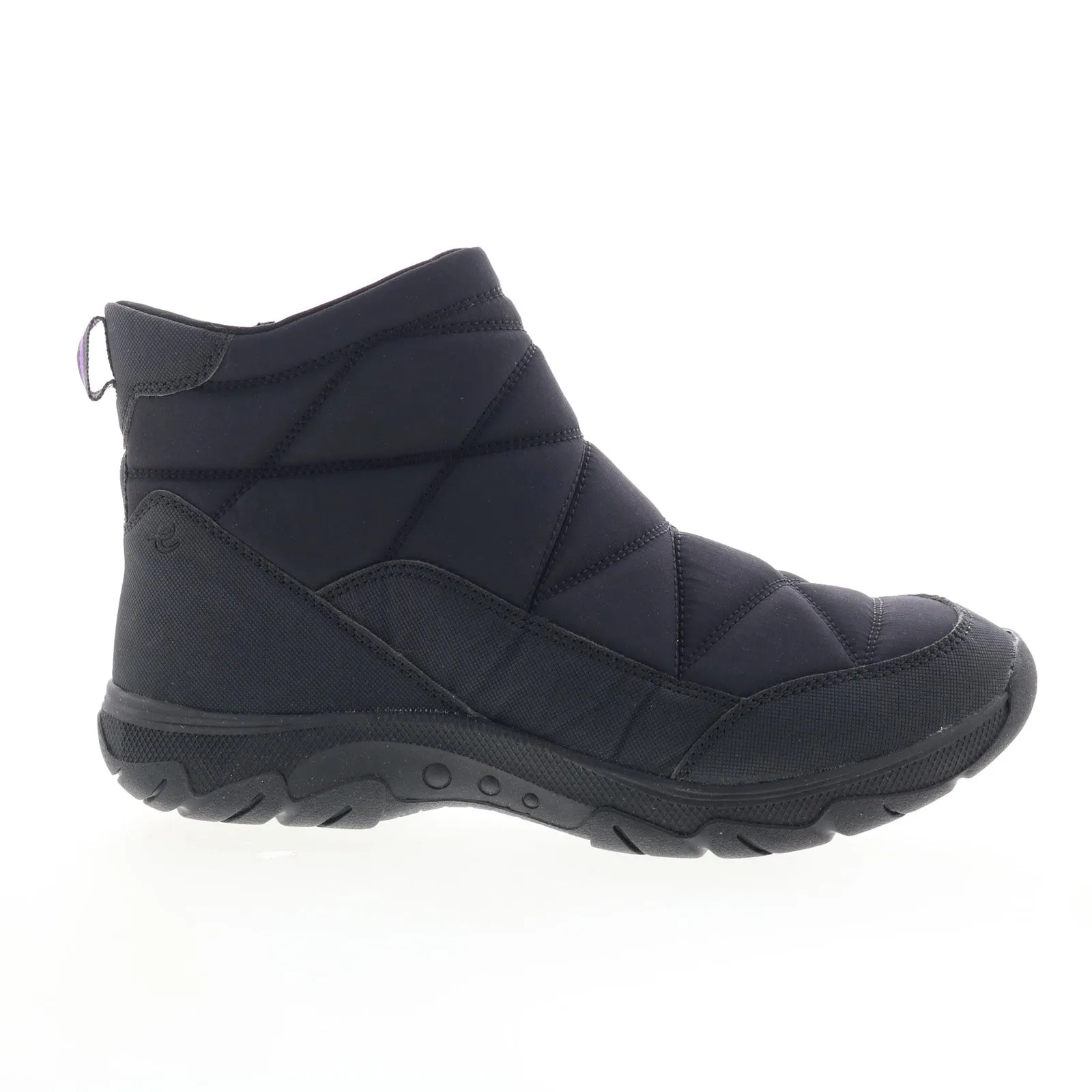 Easy Spirit Tru 2 SETRU2 Womens Black Wide Canvas Casual Dress Boots Stretchable Winter Protection